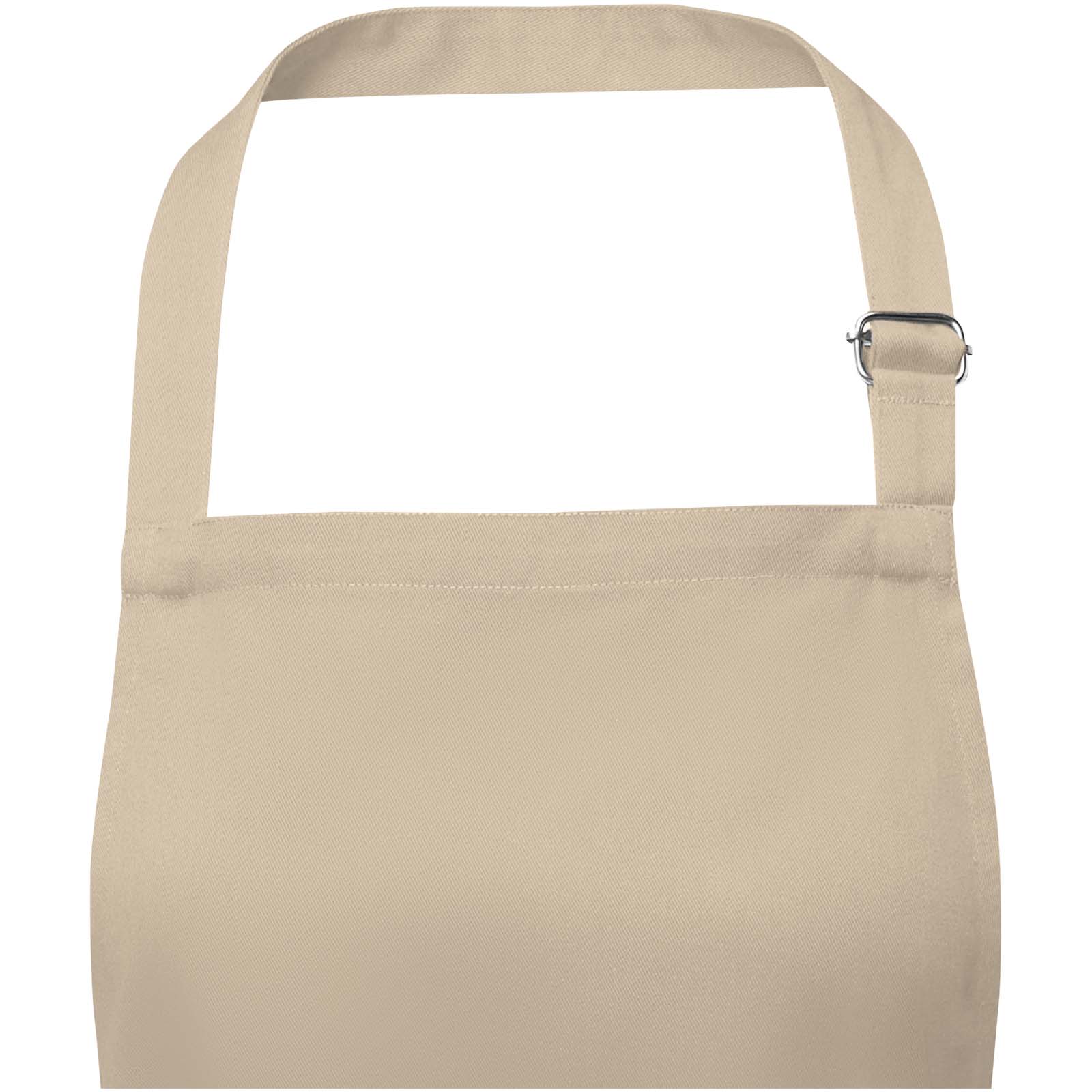 Andrea 240 g/m² Schürze mit verstellbarem Nackenband oatmeal