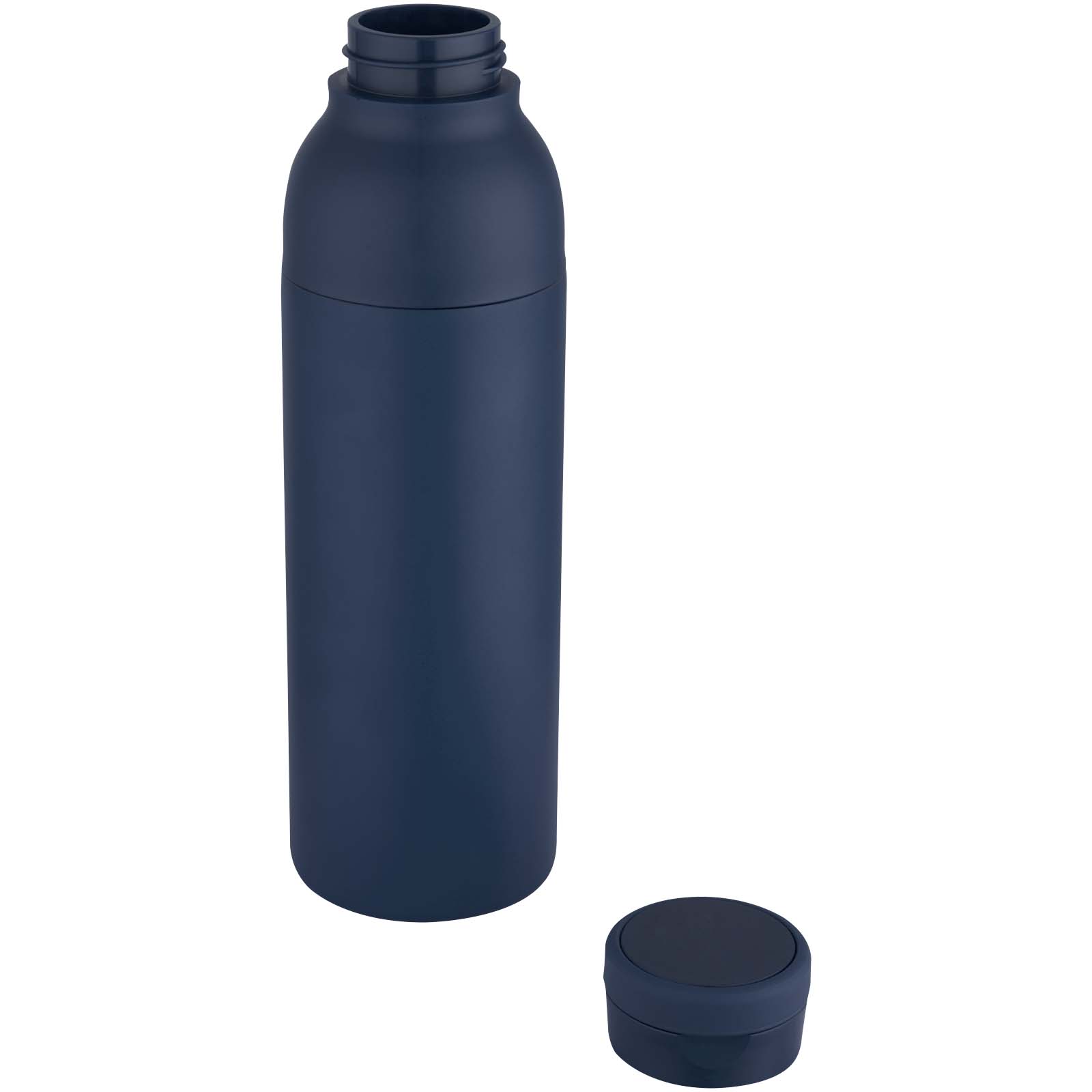 Illuminate 650 ml RCS doppelwandige Isolierflasche aus recyceltem Edelstahl navy