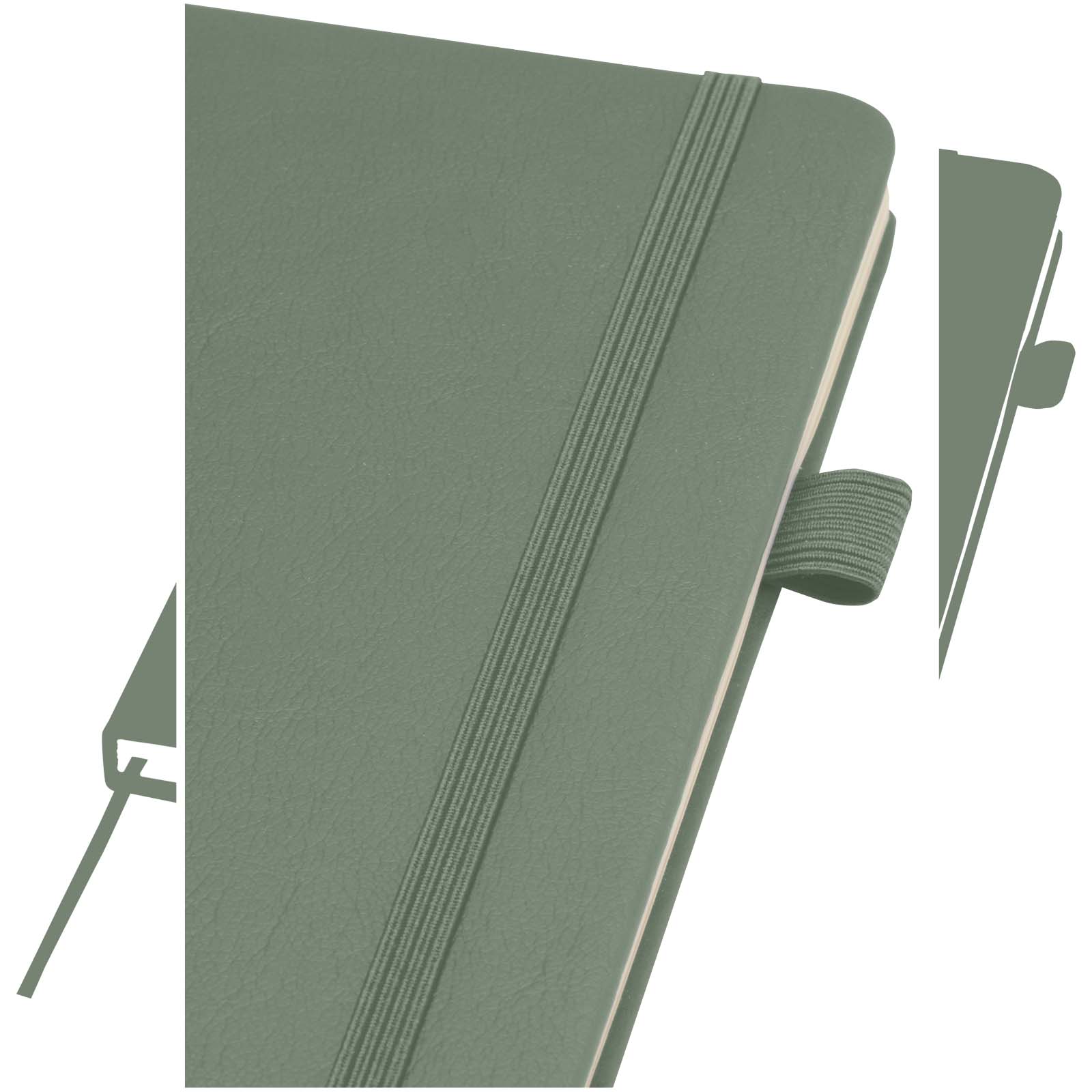 Liss A5 Hardcover Notizbuch aus recyceltem Kunststoff heather grün