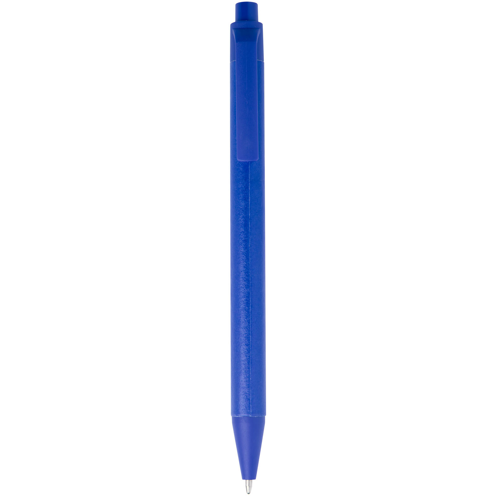 Chartik Kugelschreiber aus recyceltem Papier mit matter Oberfläche, einfarbig (schwarze Mine) blau