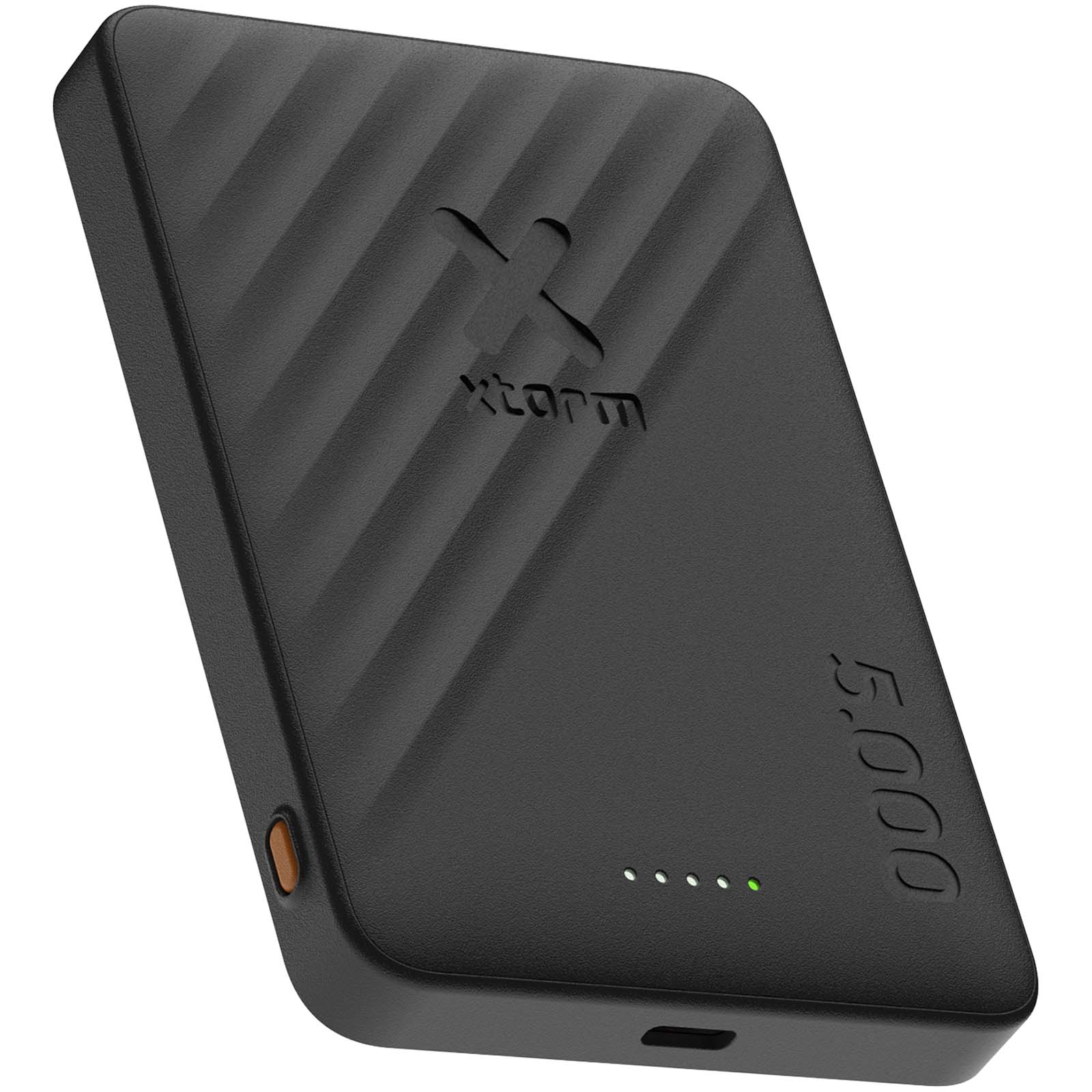 Xtorm Go2 15 W, 5000 mAh kabellose Powerbank schwarz