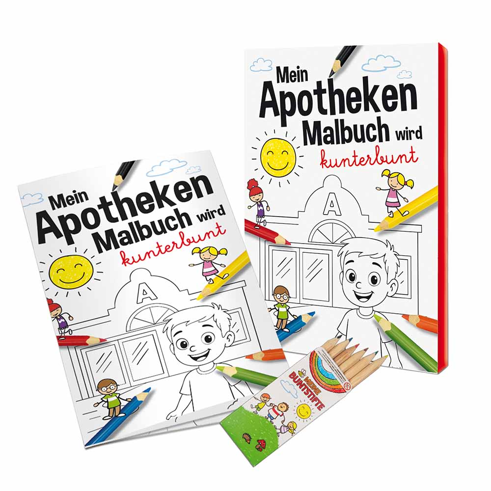 Malbuch / Mal-Set A6 - Apotheke