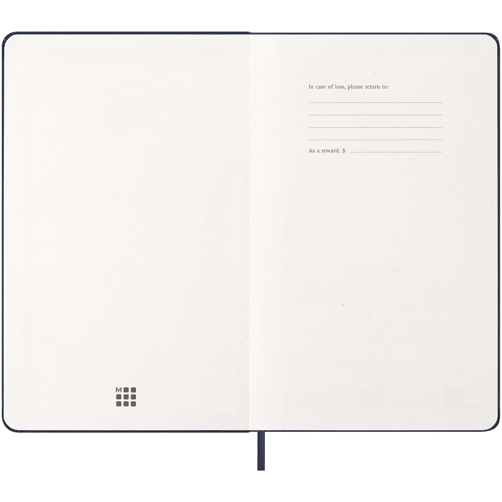 Moleskine Hardcover 12 Monate Wochenkalender L saphir