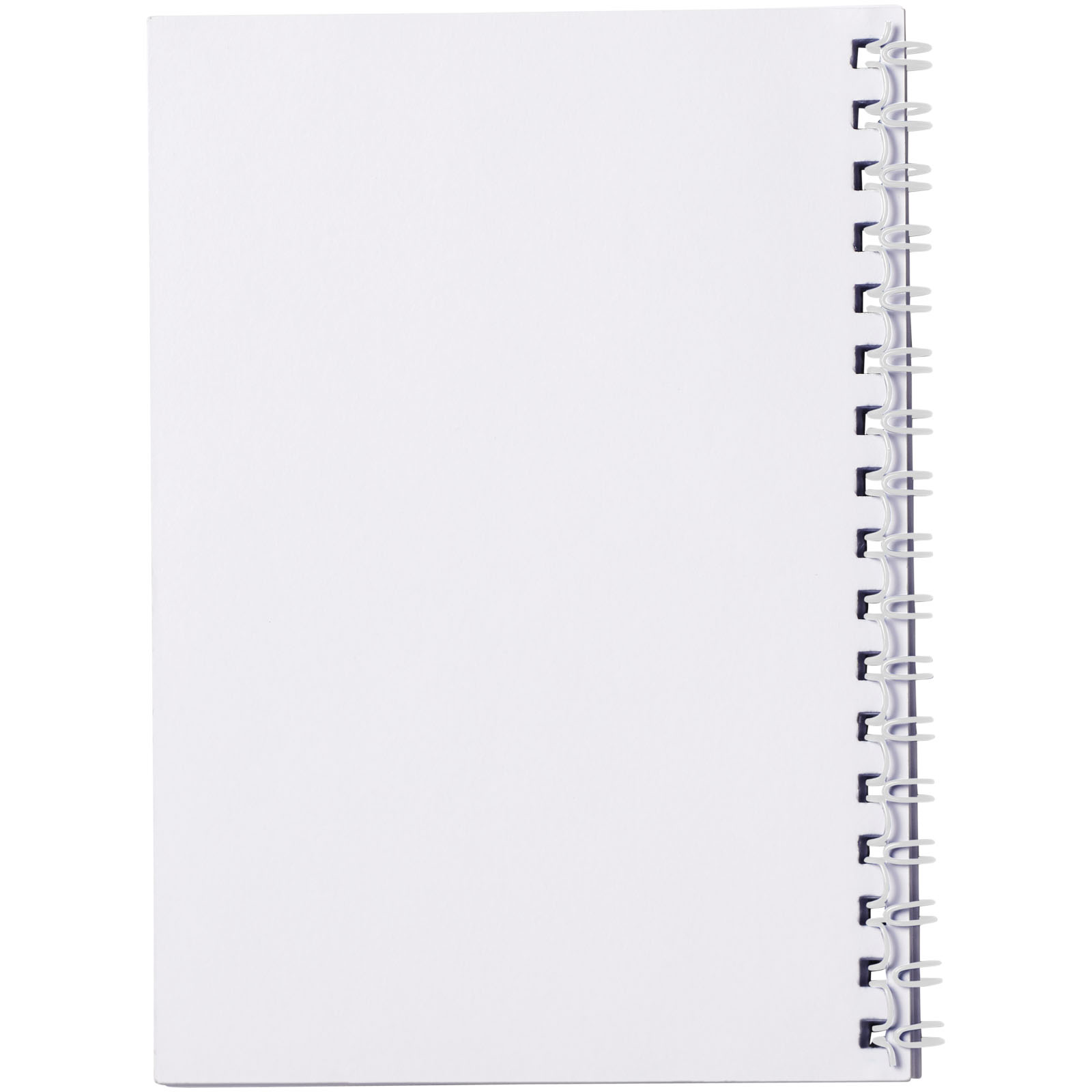Desk-Mate® A6 Notizbuch mit Kunststoff Cover und Spiralbindung weiss