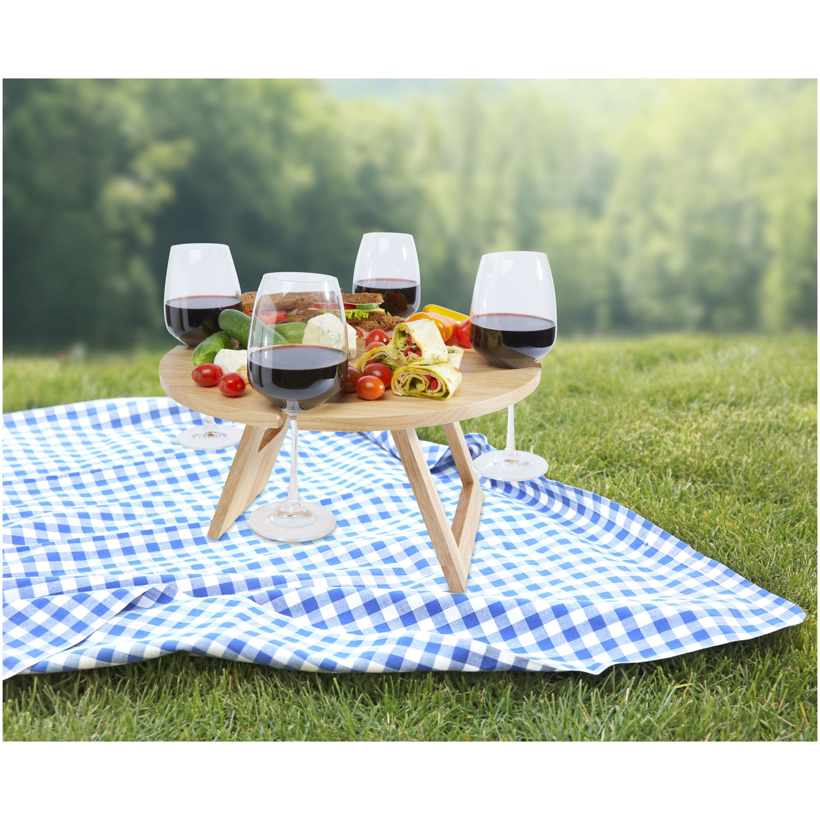 Soll klappbarer Picknicktisch natural