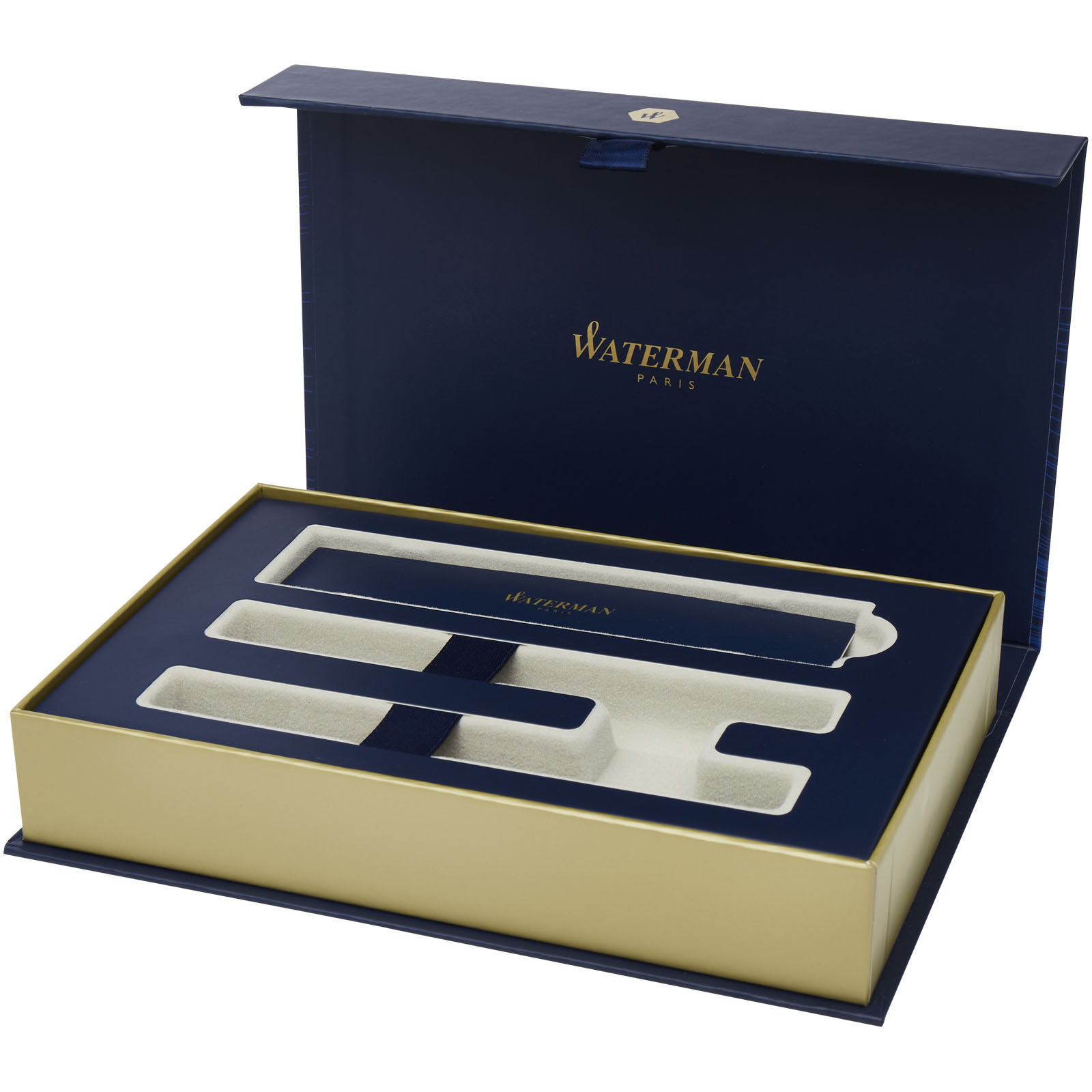 Graduate Kugelschreiber- und Füllfederhalter-Set mit Geschenkbox dunkelblau