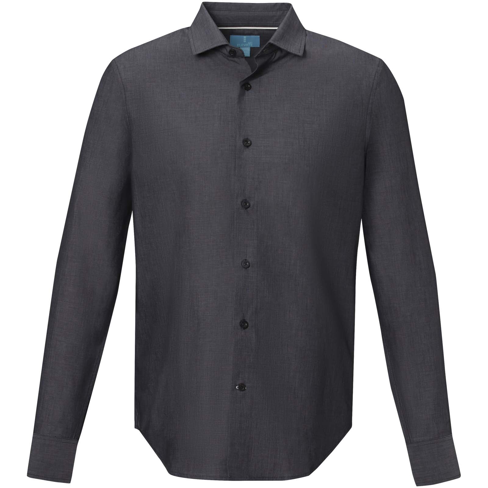 Cuprite Langarm Shirt aus Bio-Baumwolle für Herren schwarz