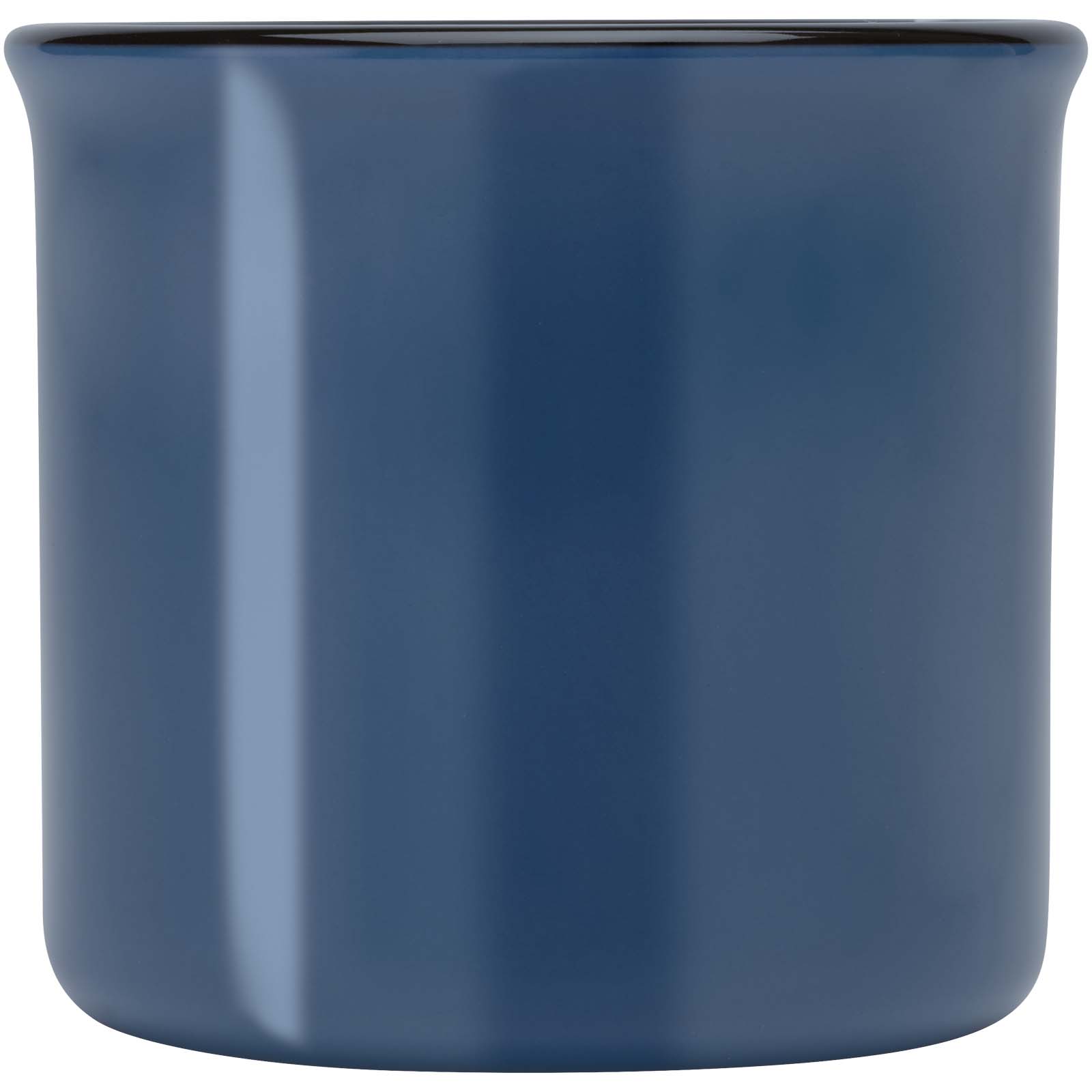 Bari Keramiktasse 240 ml mit glänzender Oberfläche Ozeanblau