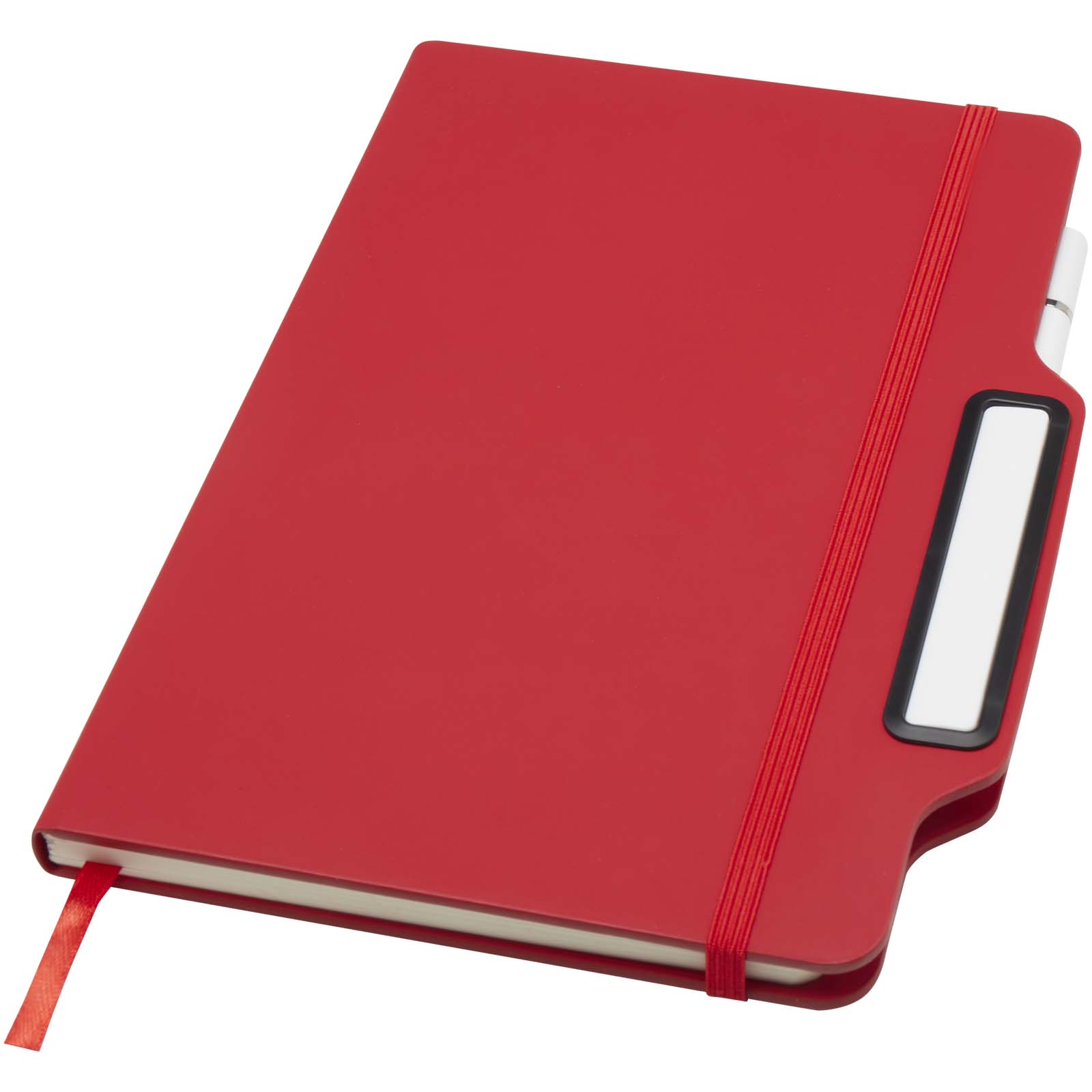 Nexus A5 Hardcover Notizbuch mit Kugelschreiber und Bleistiftset (schwarze Mine) rot
