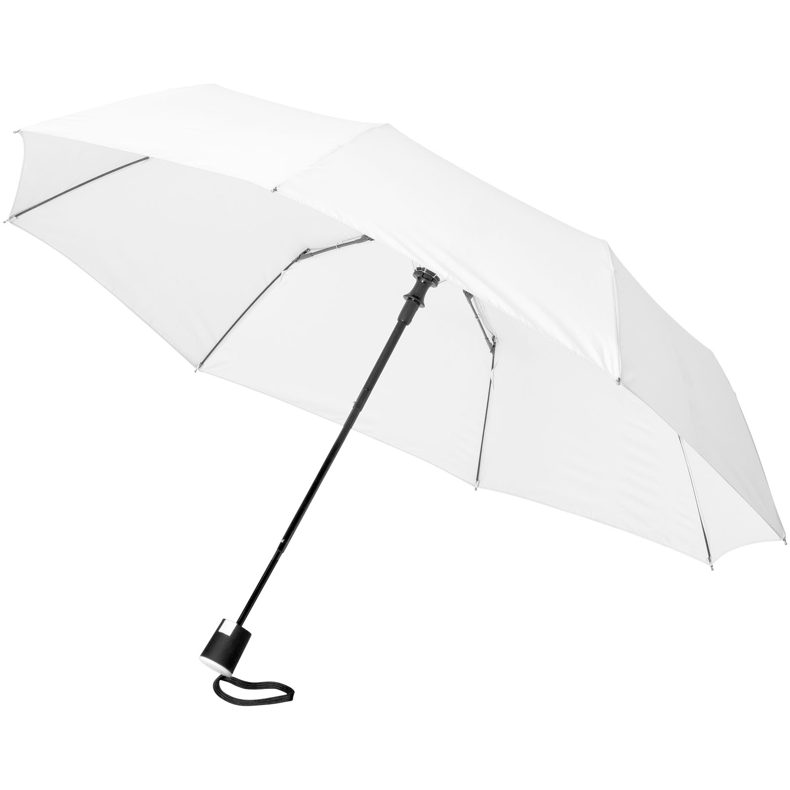 Wali 21" Automatik Kompaktregenschirm weiss