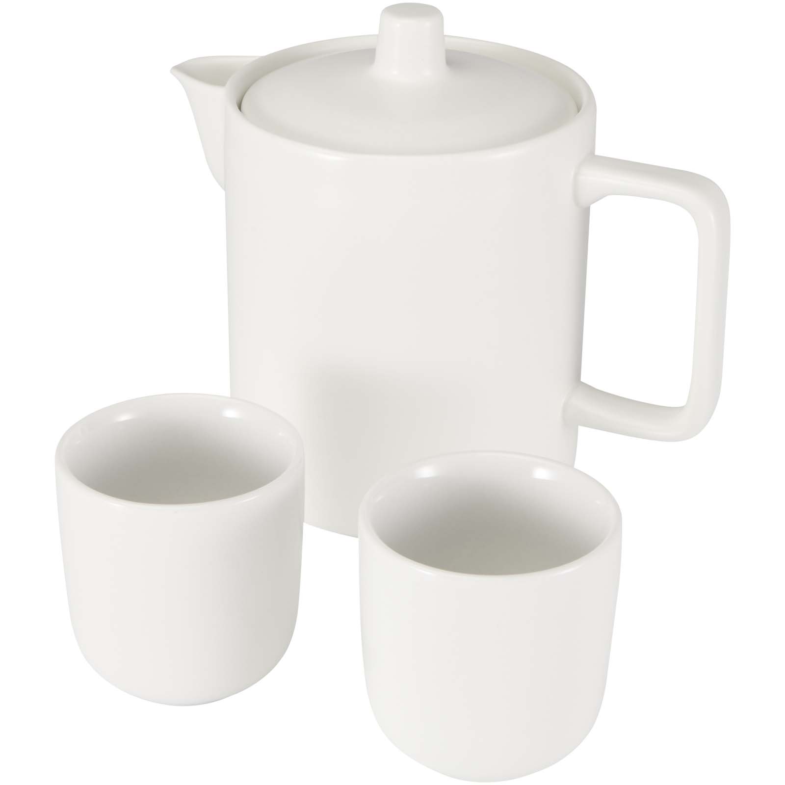 Suki Set aus Teekanne und Tassen weiss
