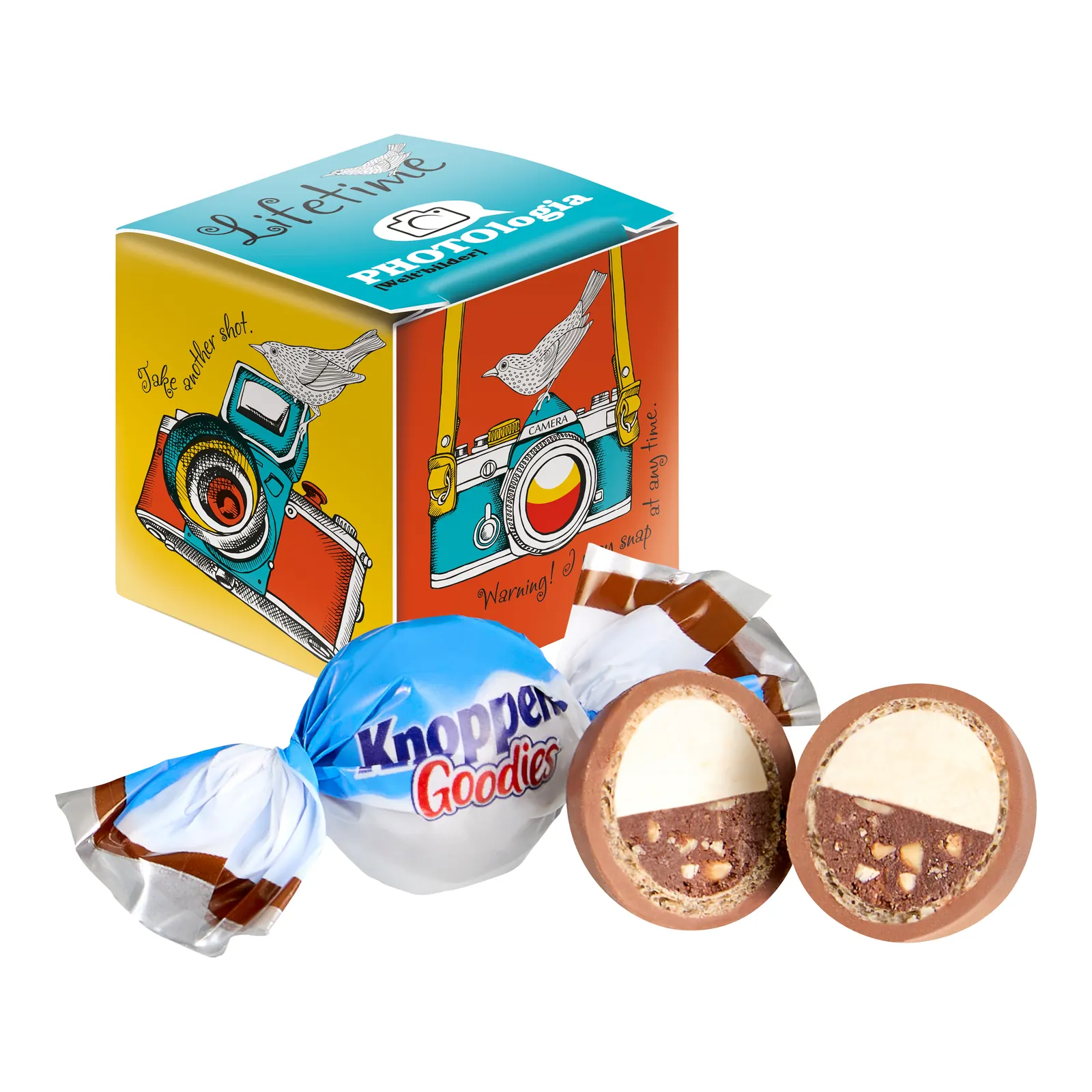 Mini Promo-Würfel mit Knoppers Goodies