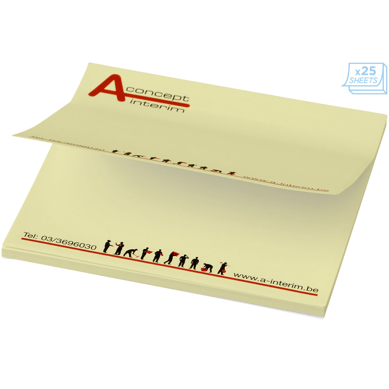 Sticky-Mate® Haftnotizen 75x75 mm hellgelb