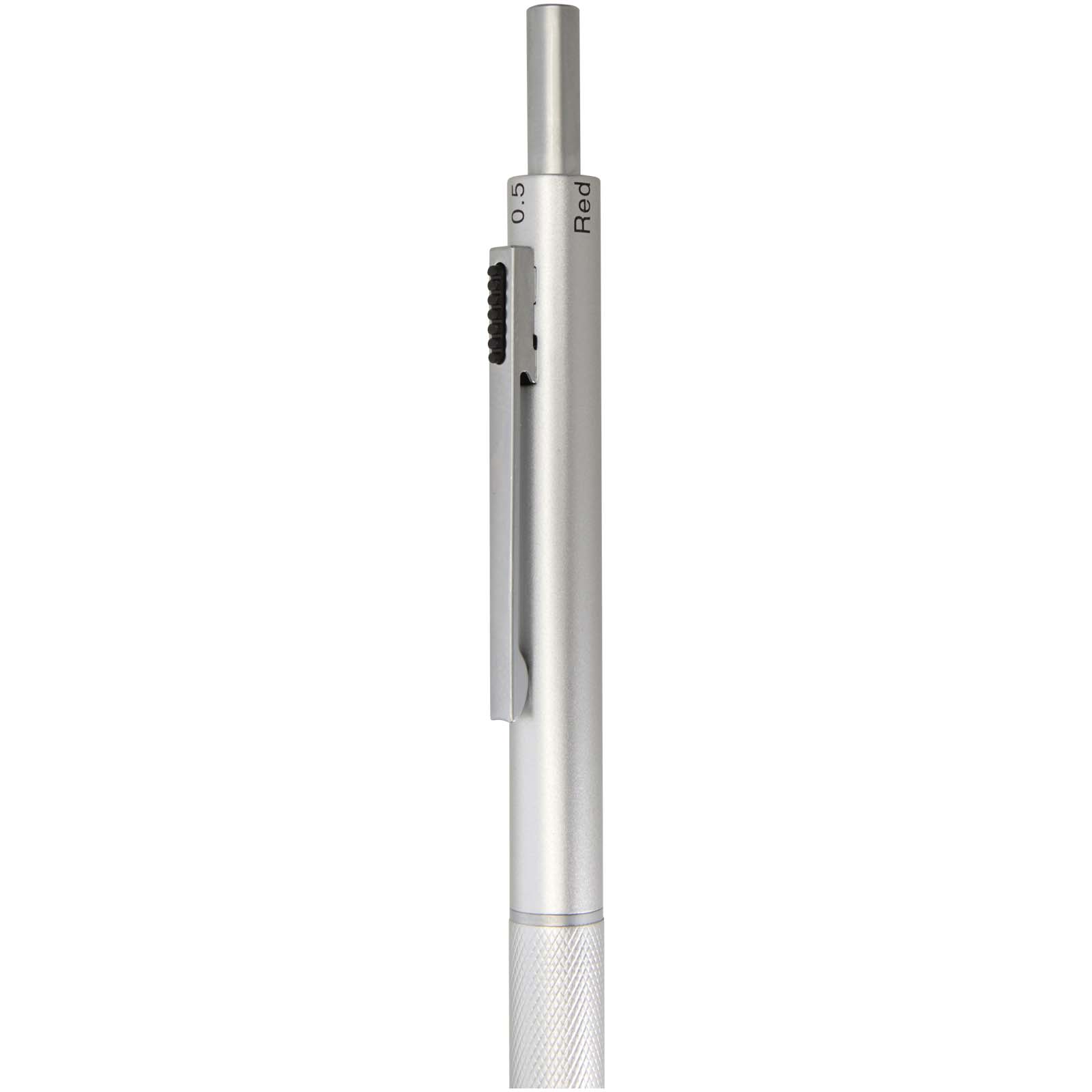 Tine 4-in-1 RCS recycelter Kugelschreiber aus Edelstahl silber
