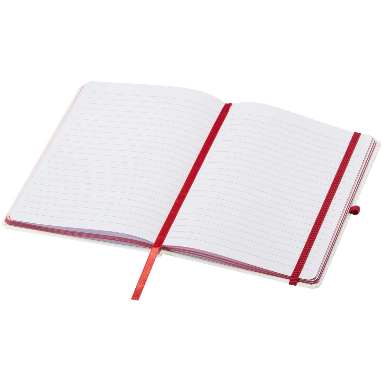 Spectrum A5 Hardcover Notizbuch mit farbigem Schnitt rot