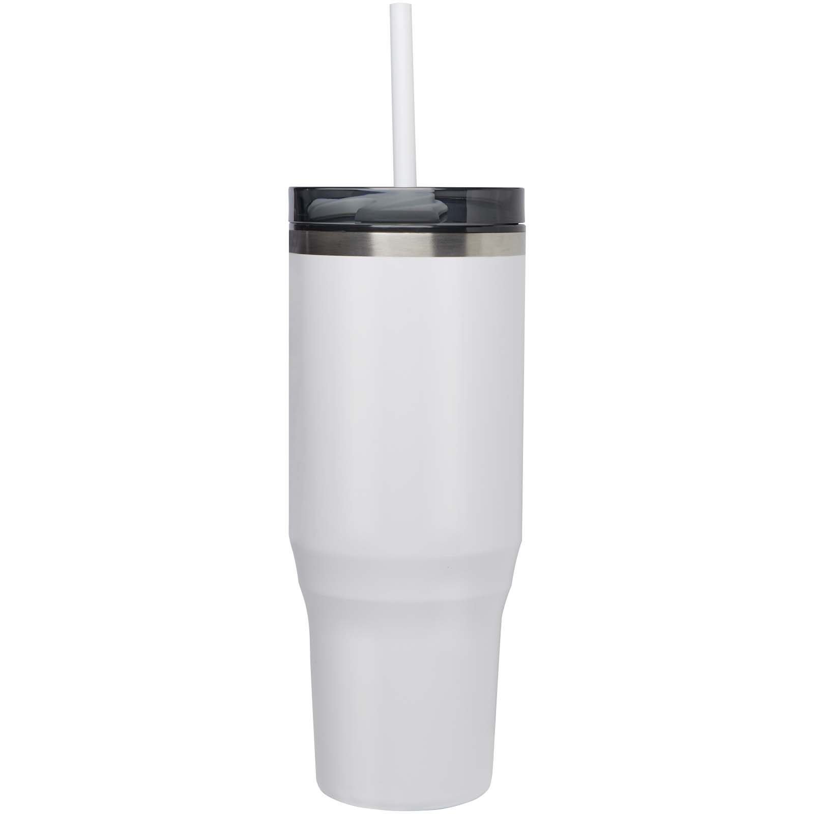 Melbourne 1200 ml RCS-zertifizierter Isolierbecher mit Strohhalm weiss