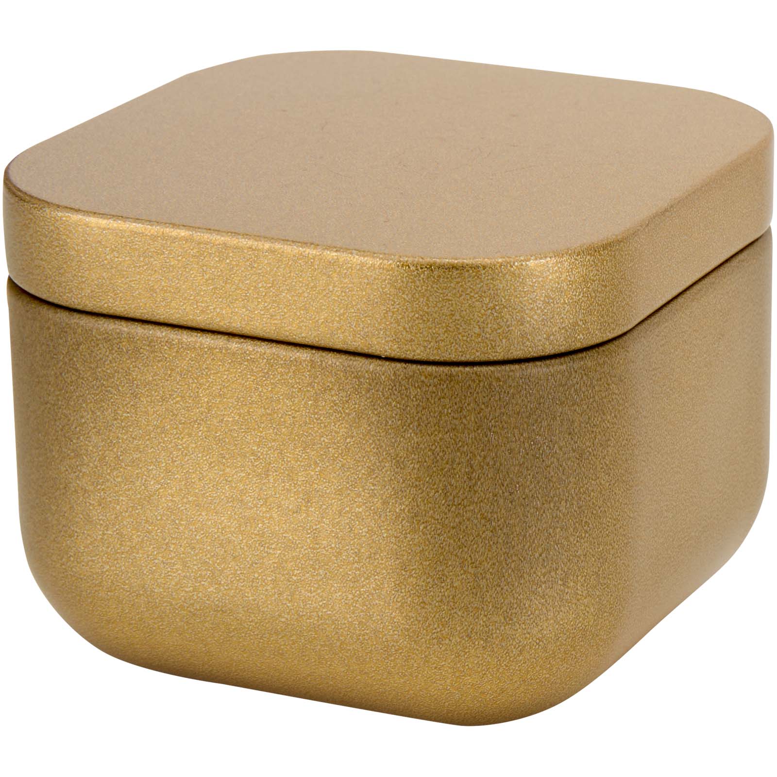 Tindra Quadratische Zinnkerze mit Vanille Duft gold