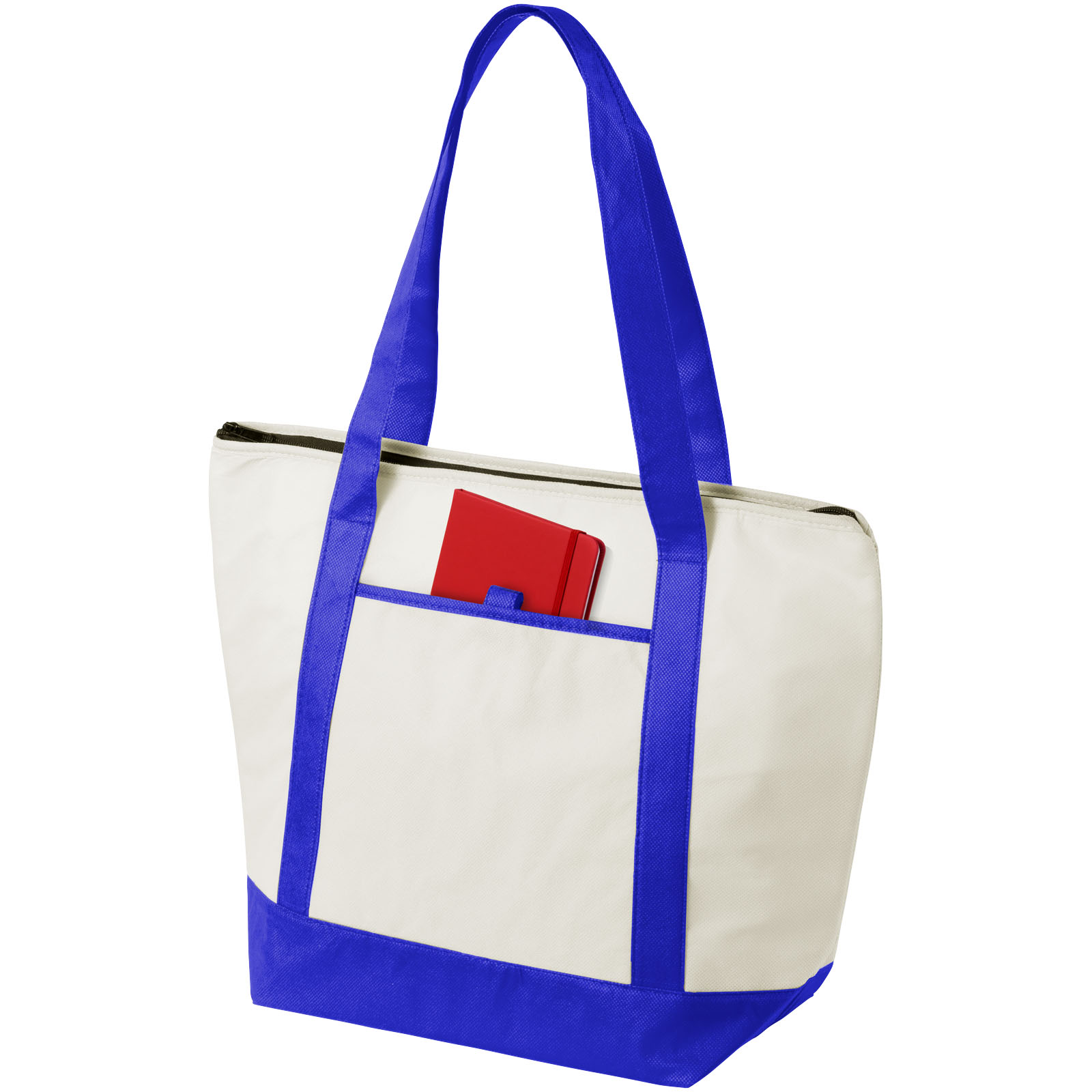 Lighthouse Non Woven Kühltasche 21L natural, royalblau