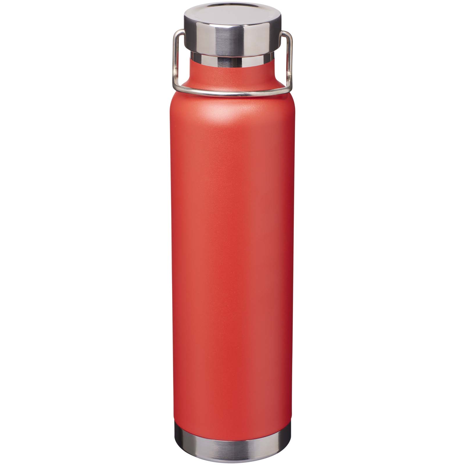 Thor 650 ml RCS-zertifizierte Kupfer-Vakuum Isolierflasche aus recyceltem Edelstahl rot