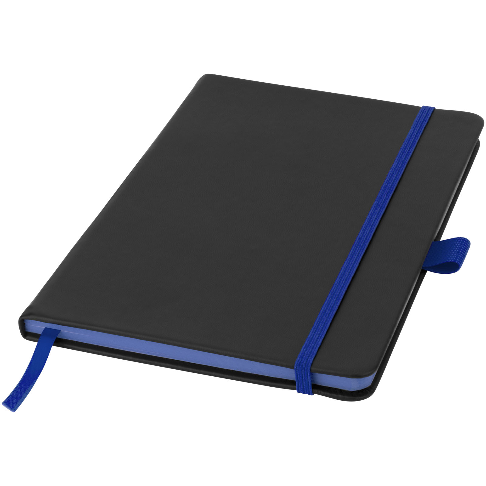 Colour-Edge A5 Hard Cover Notizbuch schwarz, royalblau