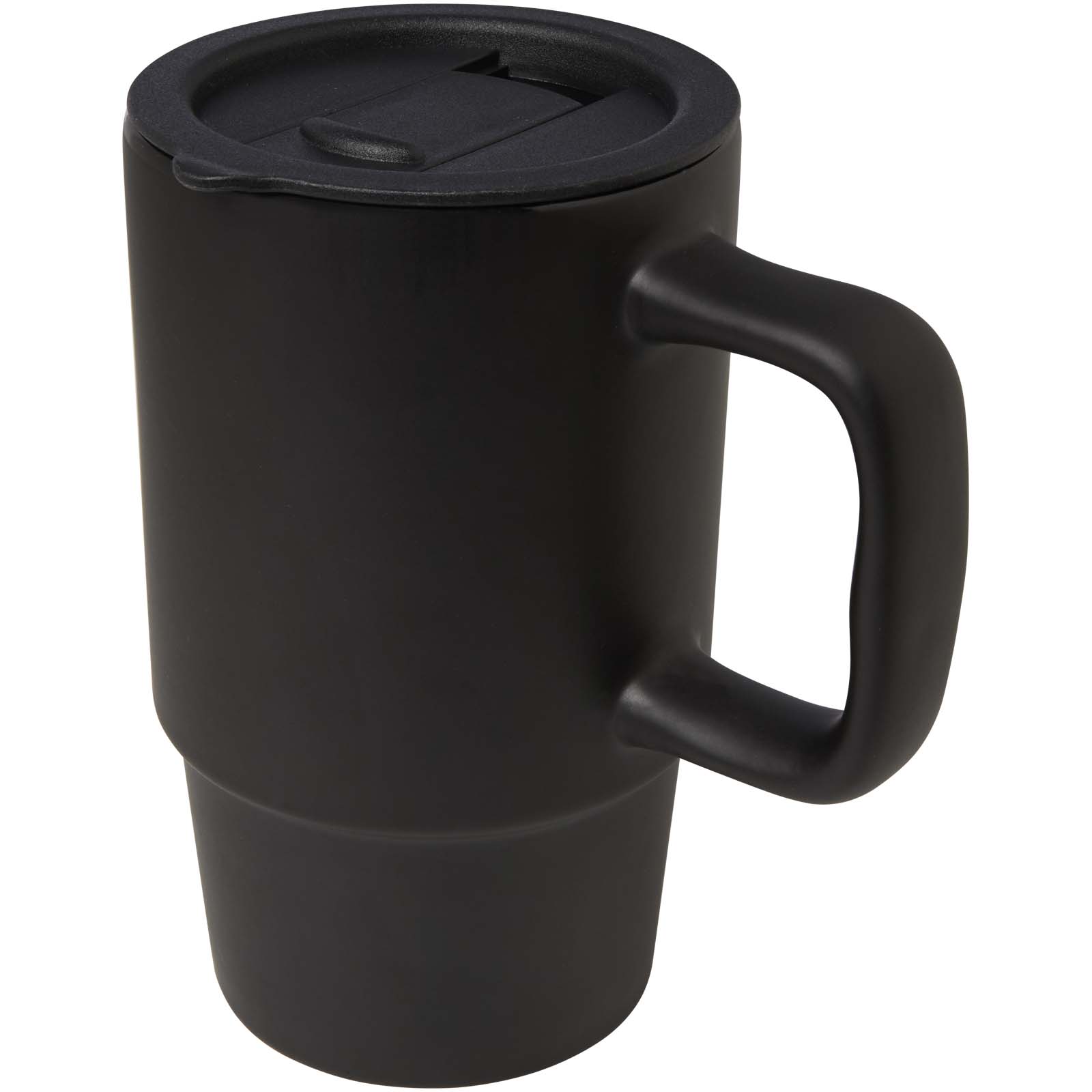 Carter 450 ml Keramiktasse mit Kunststoffdeckel schwarz