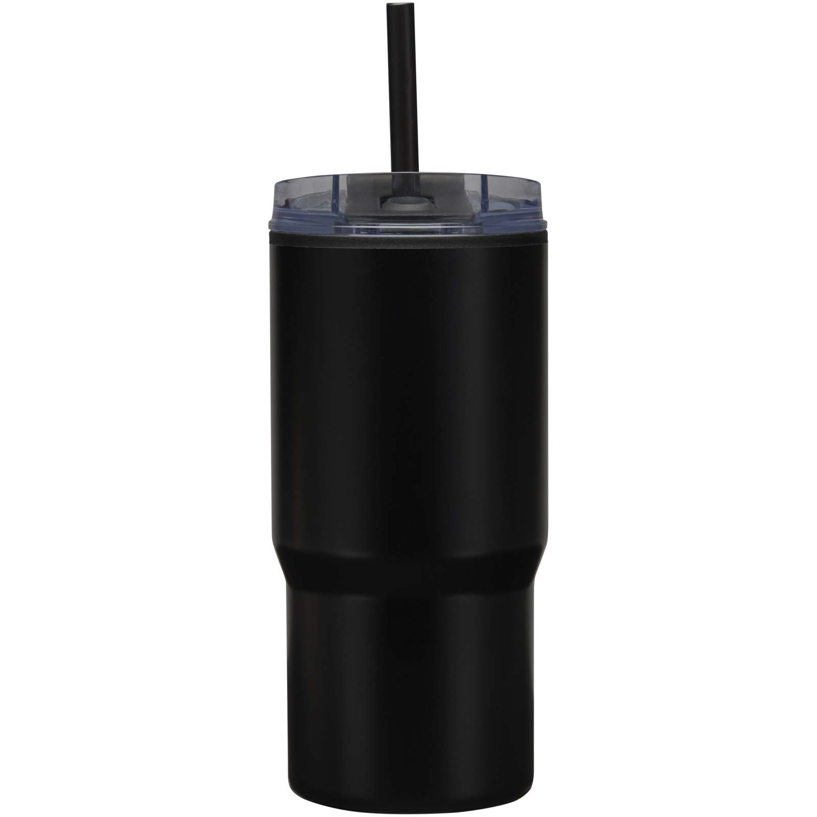 Westin 540 ml RCS Becher aus recyceltem Material, doppelwandig isoliert, mit Trinkhalm schwarz