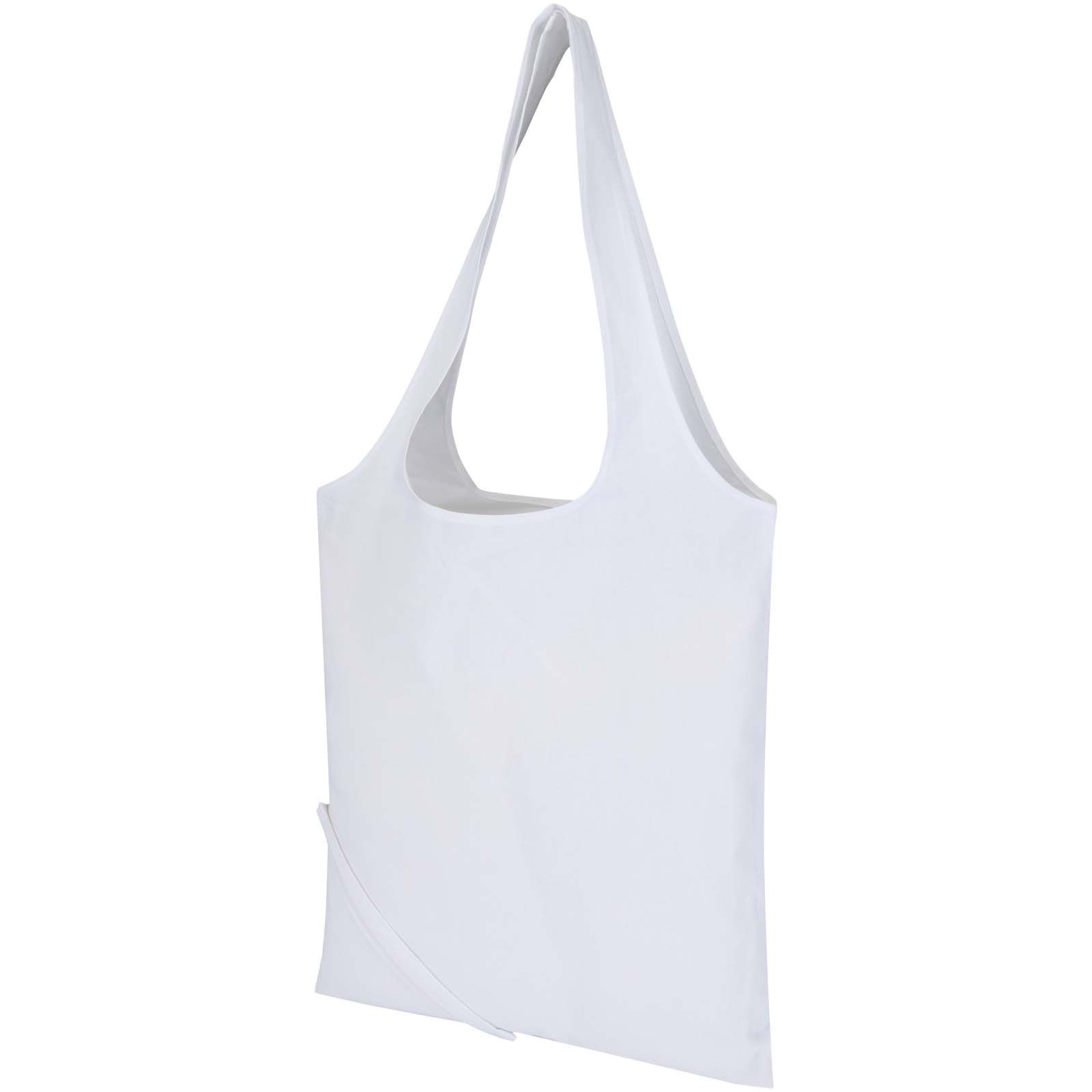 Madras Blend 140 g/m², GRS-zertifizierte, faltbare Baumwoll Tragetasche, 7 l weiss