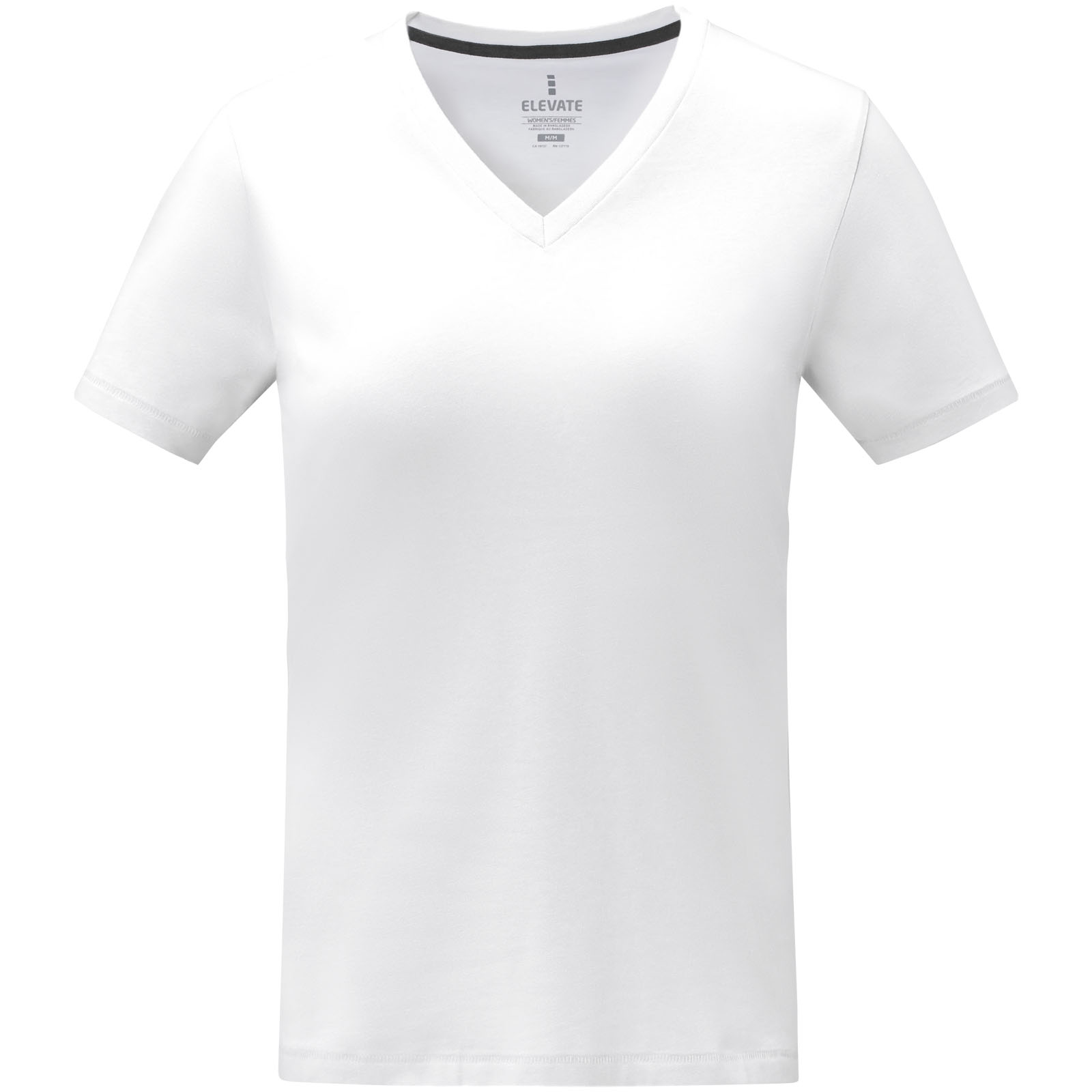 Somoto T-Shirt mit V-Ausschnitt für Damen weiss