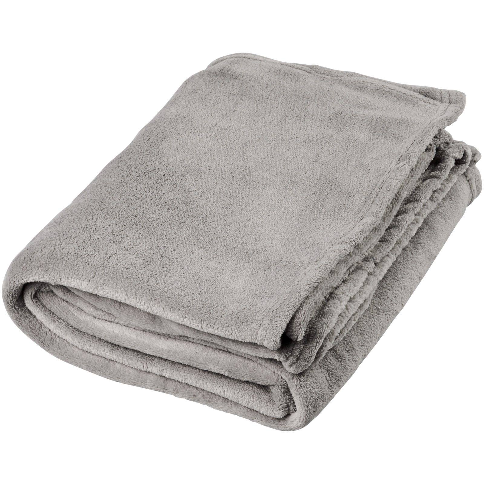 Bay Plaid-Decke aus extraweichem Coral-Fleece grau