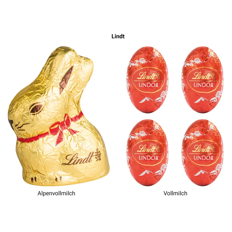 Standbodenbox, Lindt Minieier und Osterhase