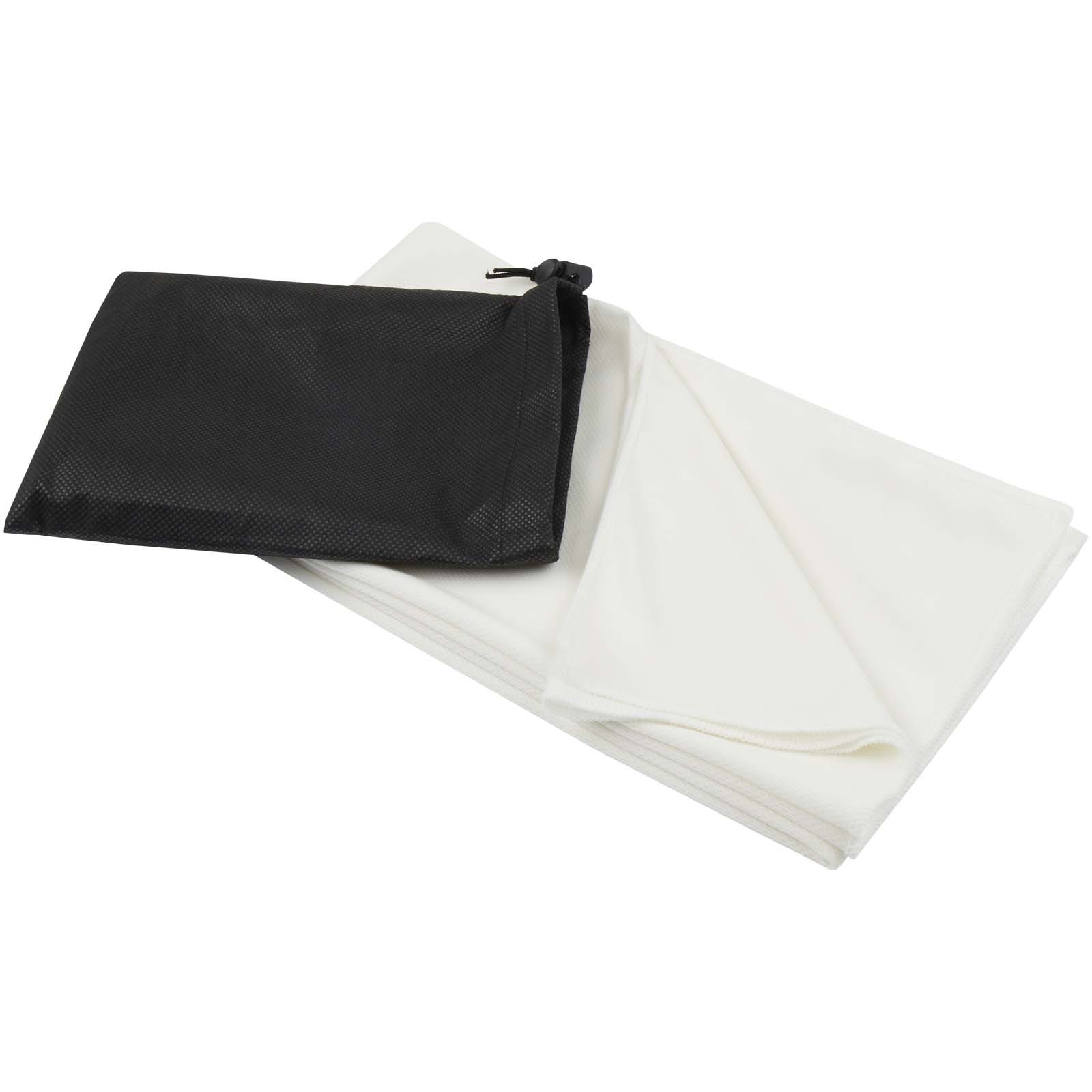 Lucas RPET Sporthandtuch 70 × 140 cm weiss