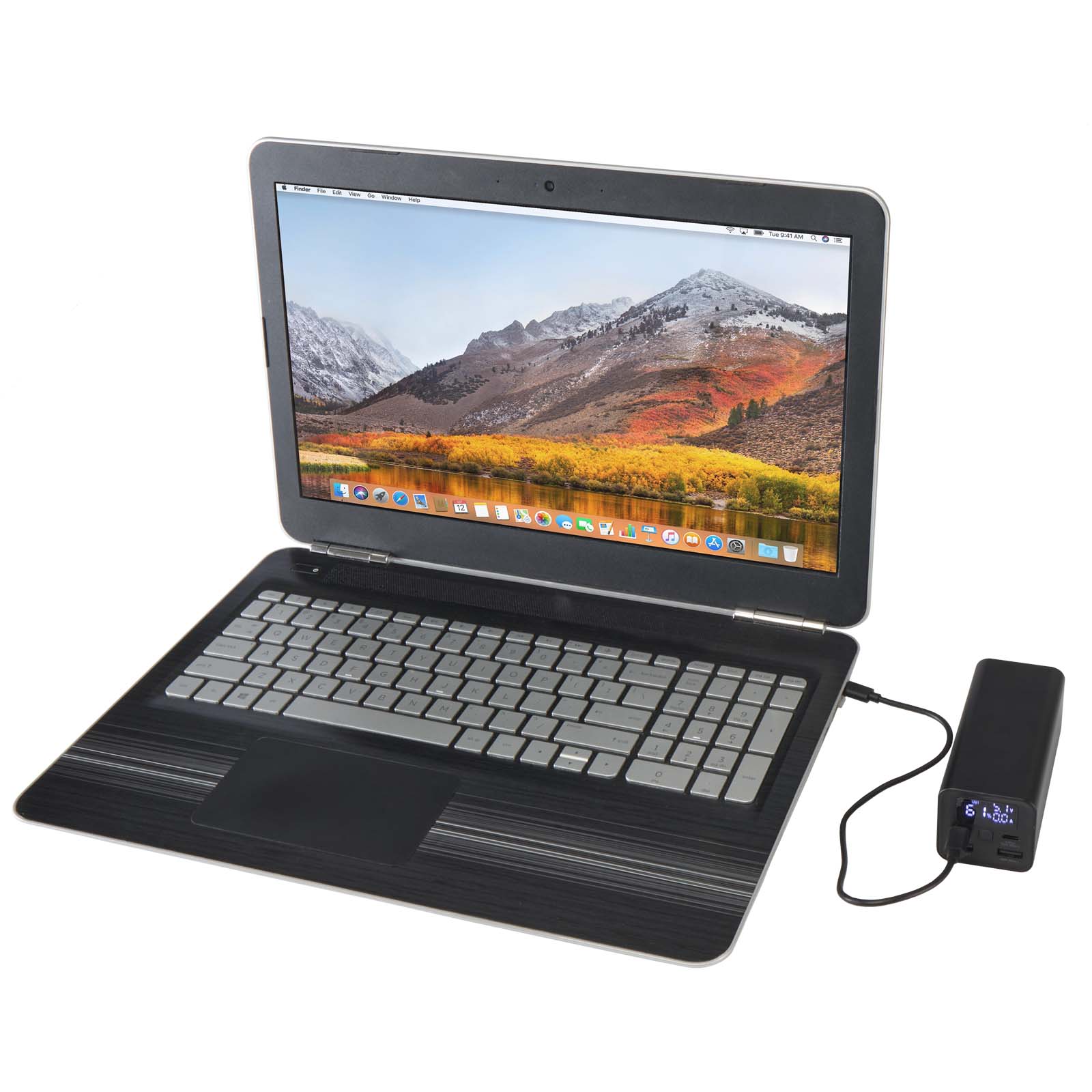 Acamar 70 W 20.000 mAh Laptop Powerbank aus recyceltem Aluminium schwarz