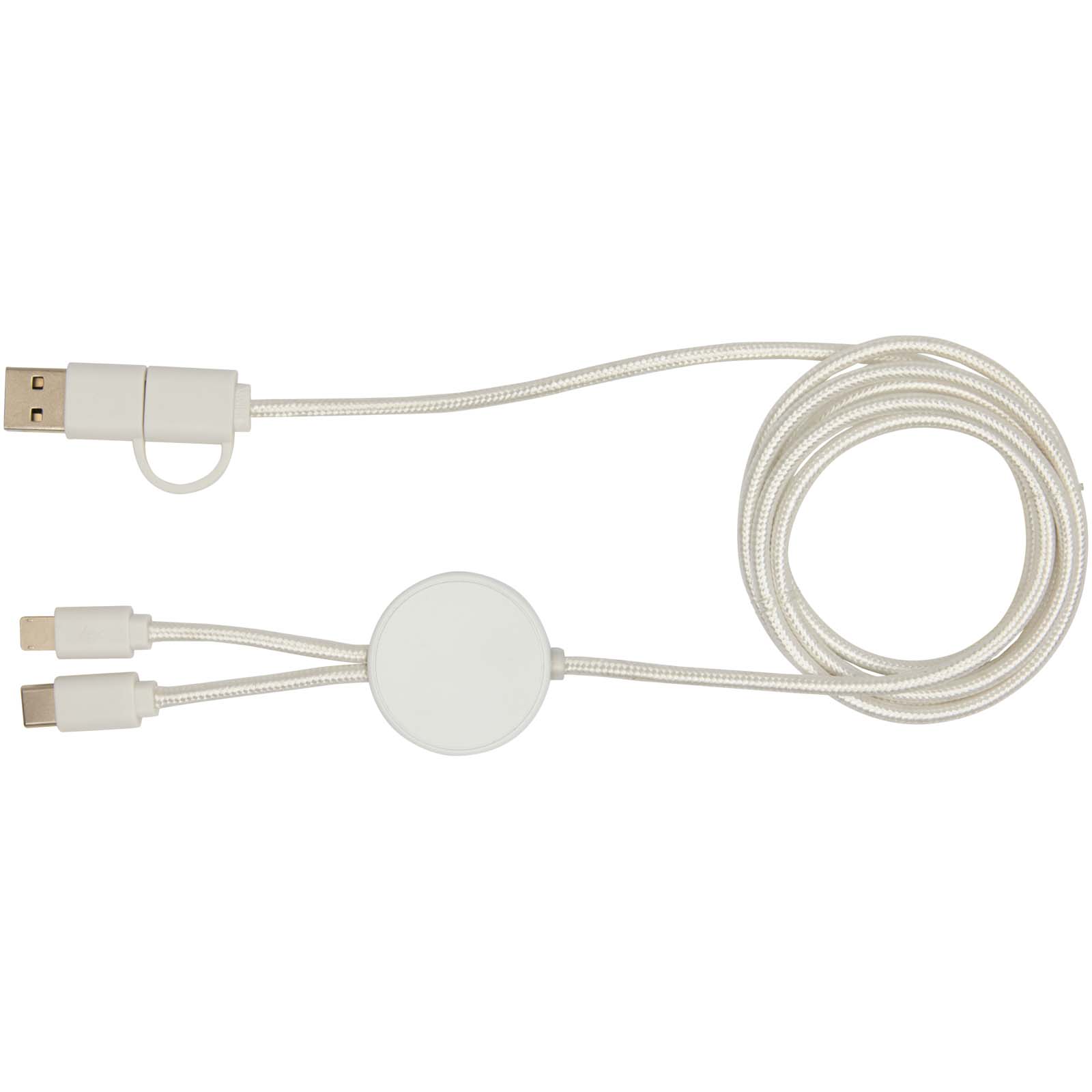 Citala 150 cm 5-in-1 Kabel aus recyceltem Kunststoff für Datenübertragung und 27W Schnellladung weiss