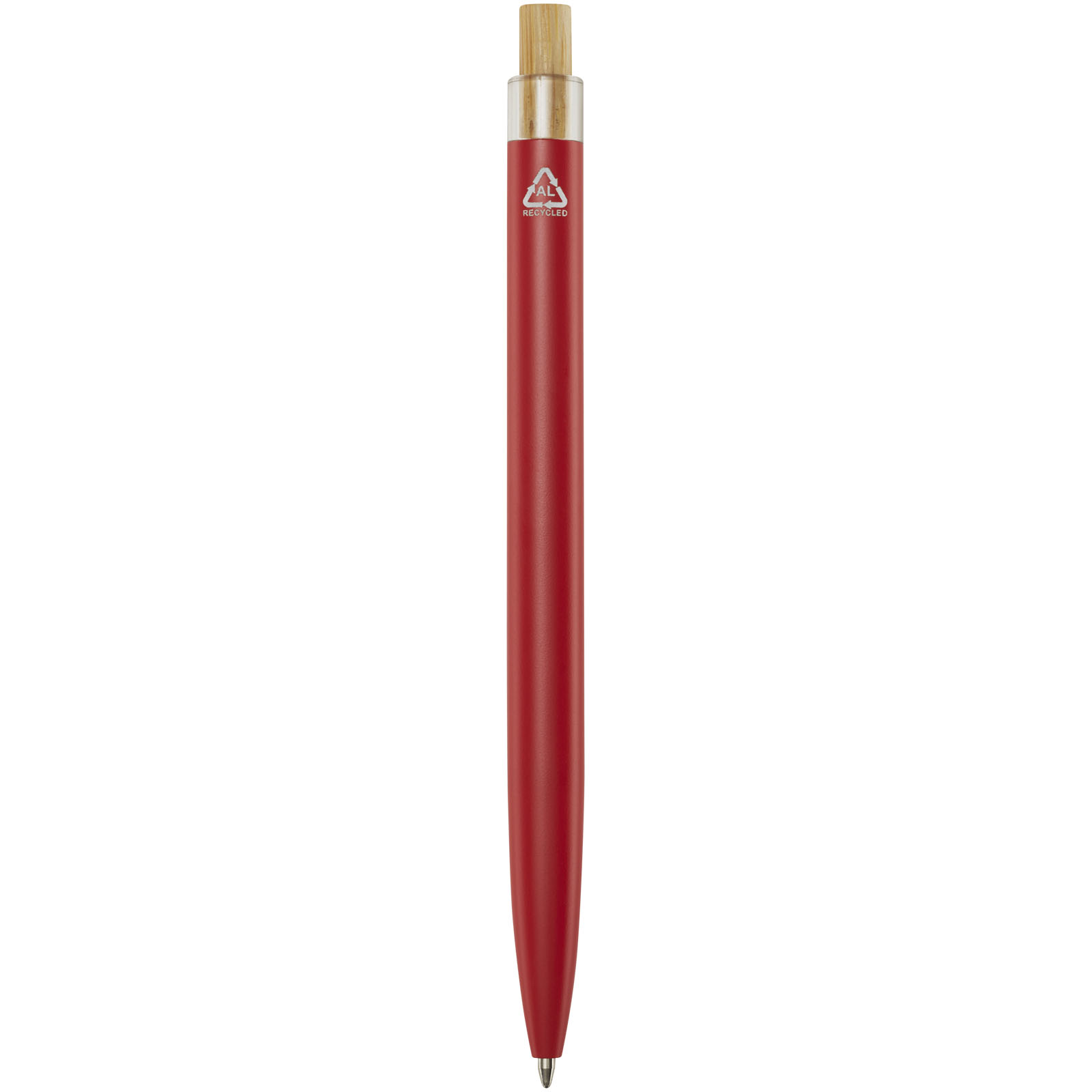Nooshin Kugelschreiber aus recyceltem Aluminium (blaue Mine) rot