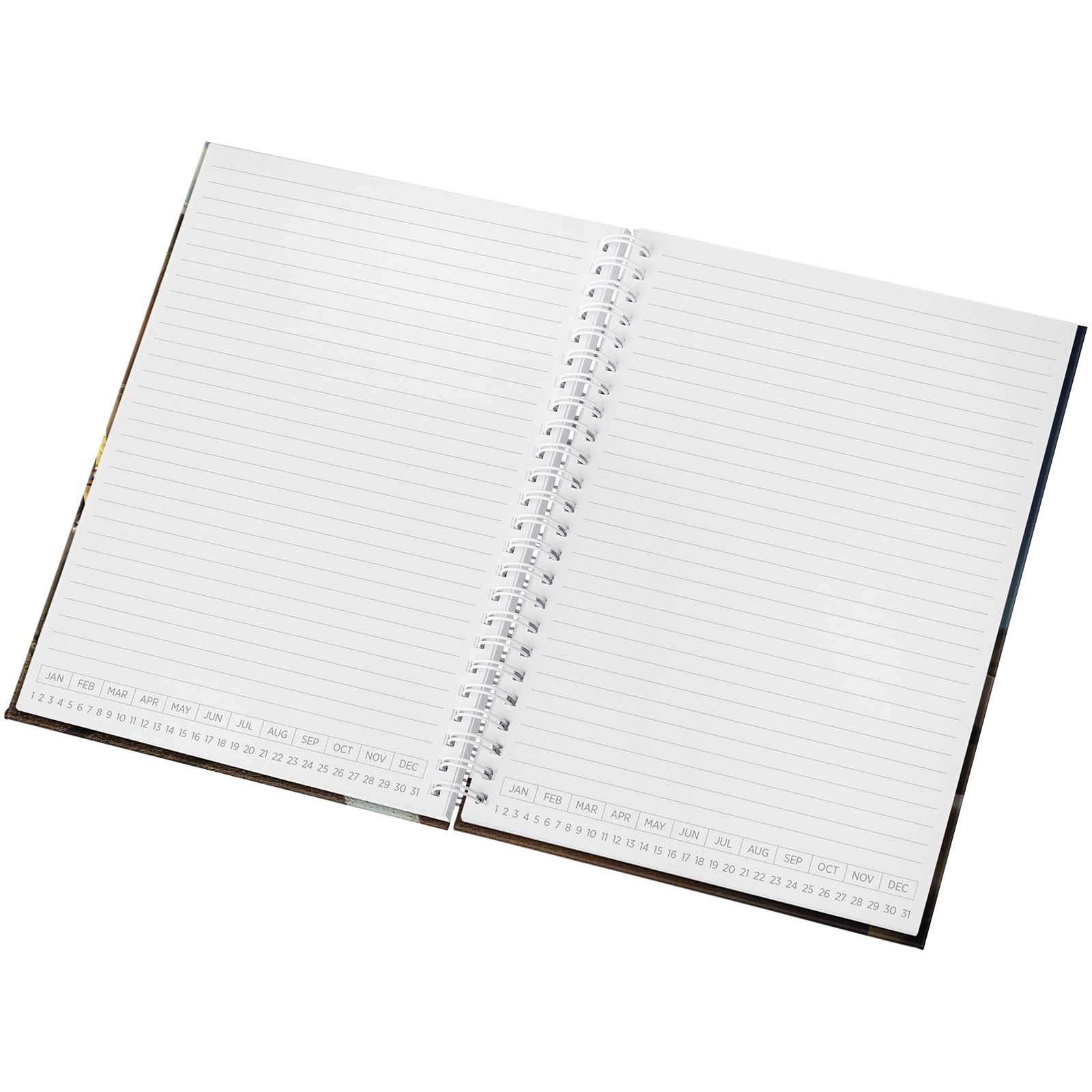 Desk-Mate® A5 Hardcover Tagebuch, undatiert weiss