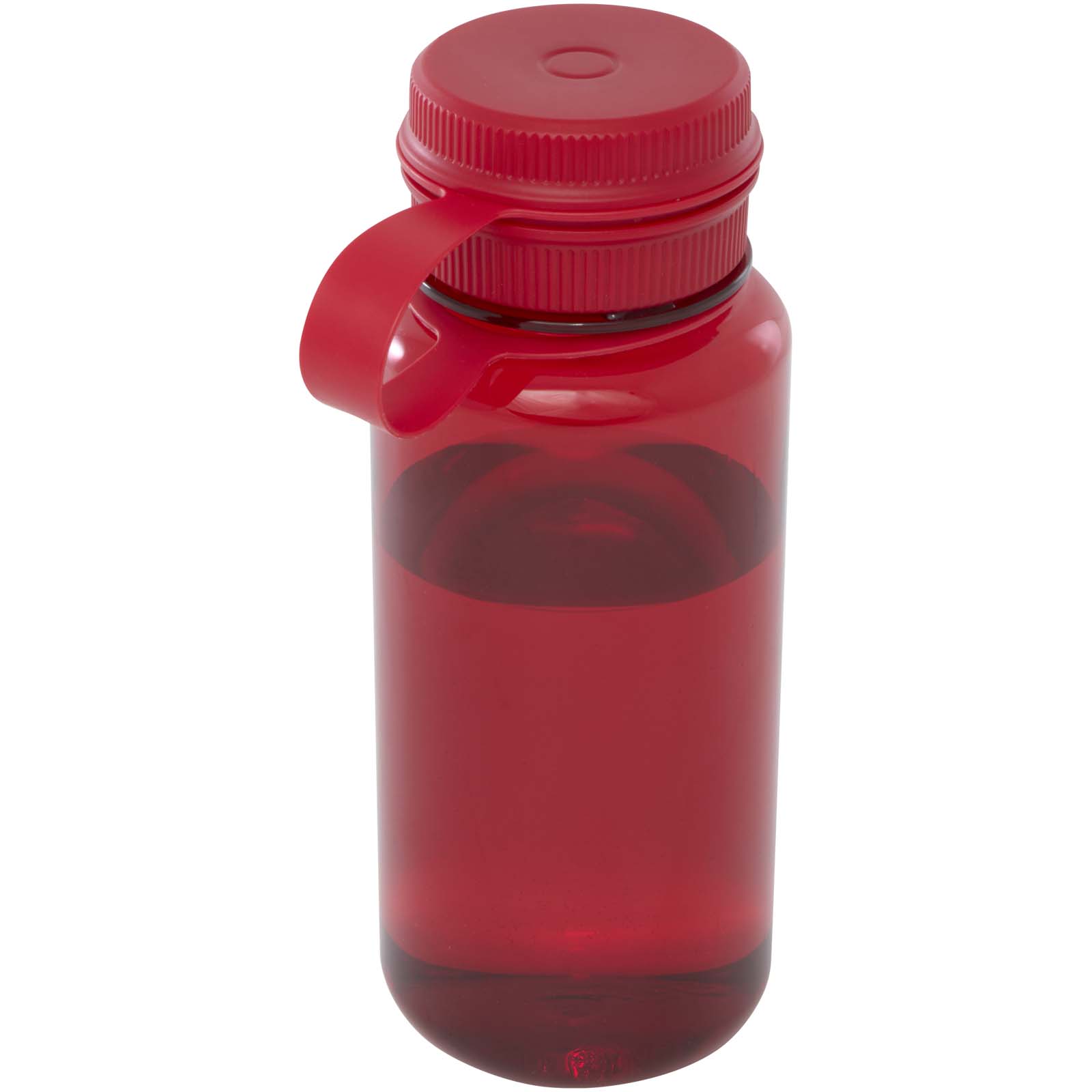 Ryder 900 ml RCS-zertifizierte RPET-Sportflasche mit Multifunktionsdeckel rot