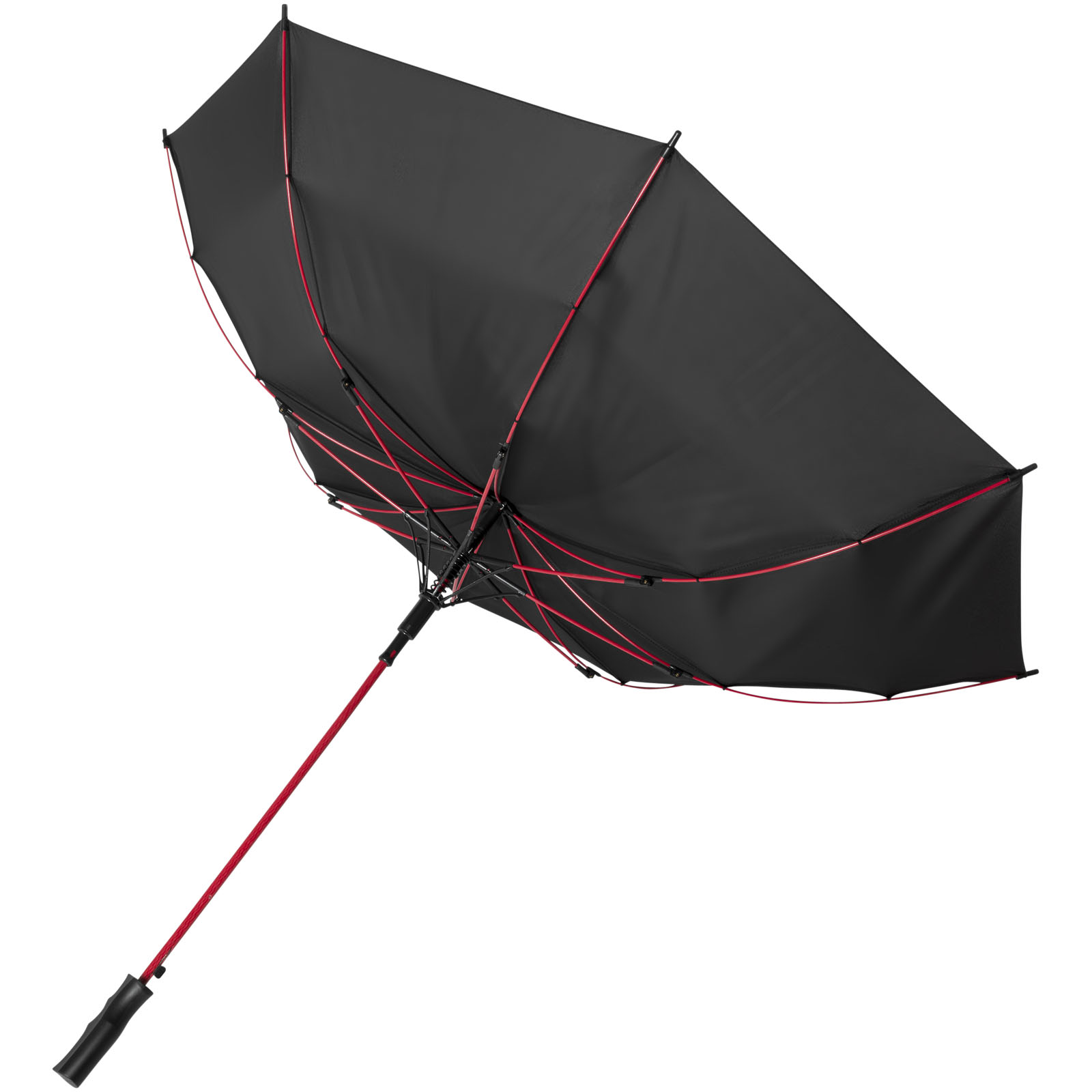 Stark 23" Automatik-Sturmschirm rot, schwarz