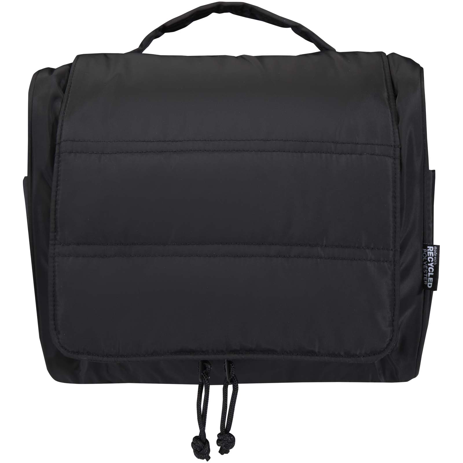 Puffer GRS recycelte aufhängbare Kulturtasche 8L schwarz