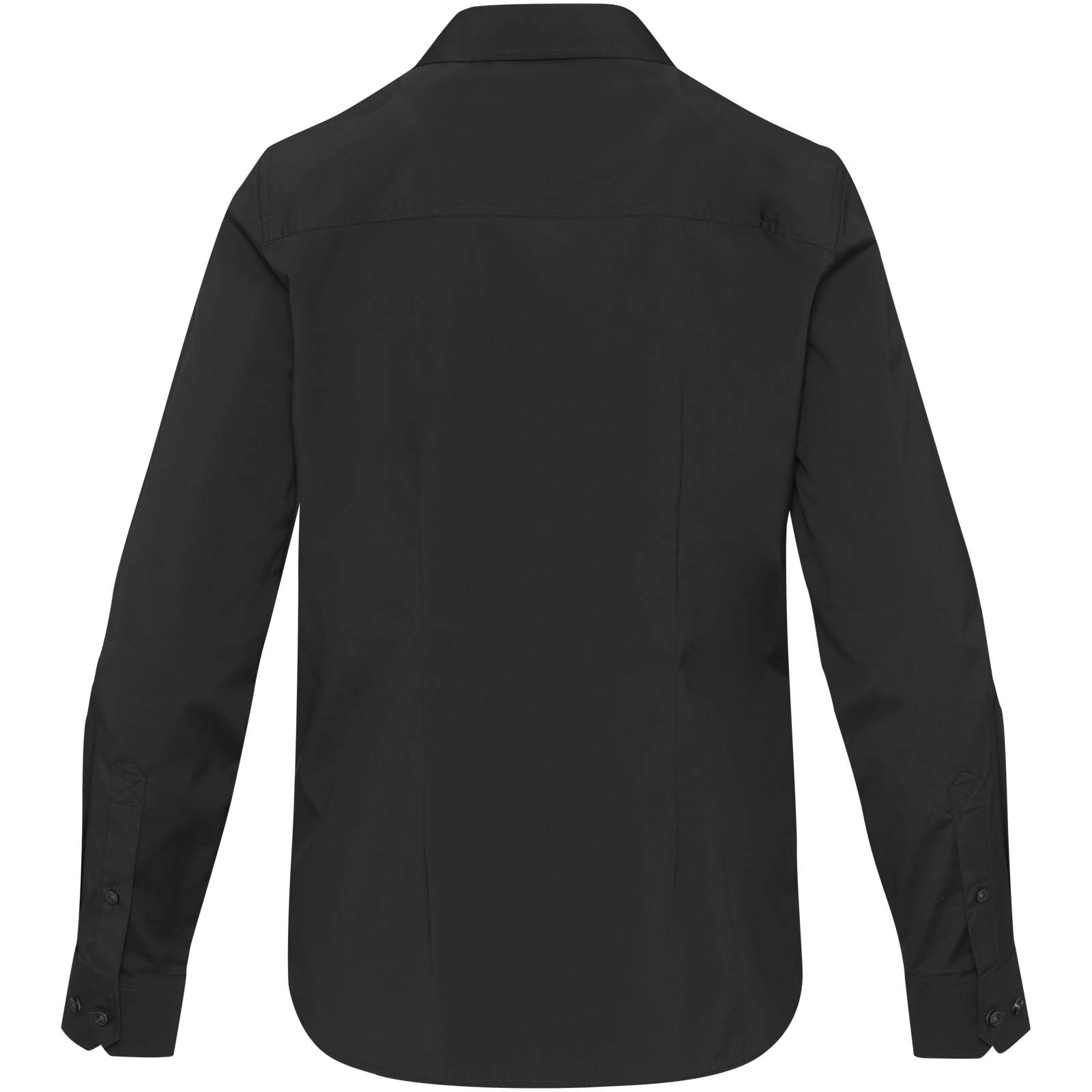 Carnelian 133 g/m² Popeline Bluse schwarz