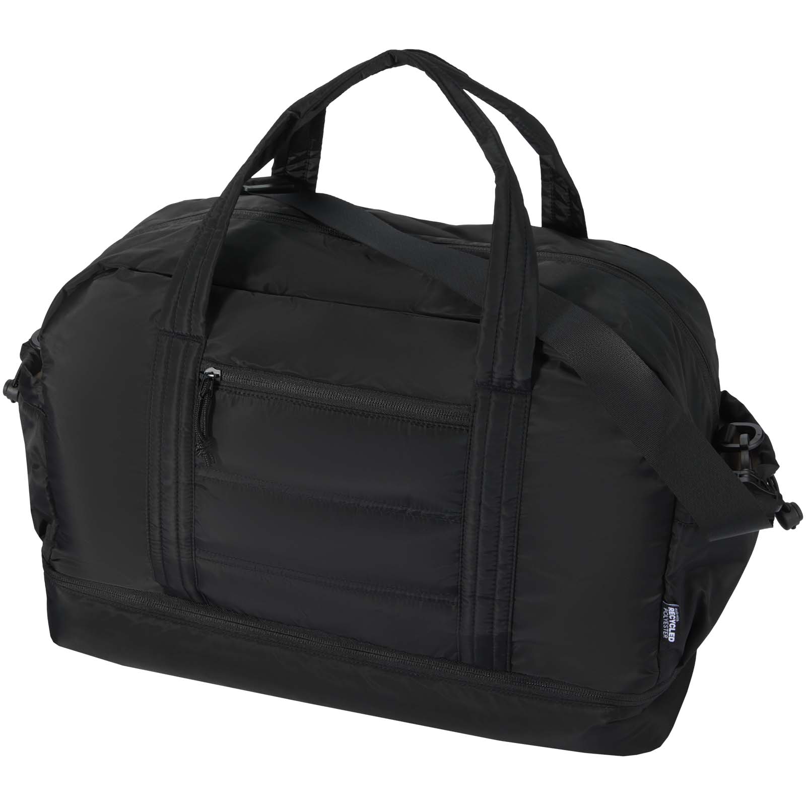 Puffer GRS recycelte Reisetasche mit isoliertem Boden 30L schwarz