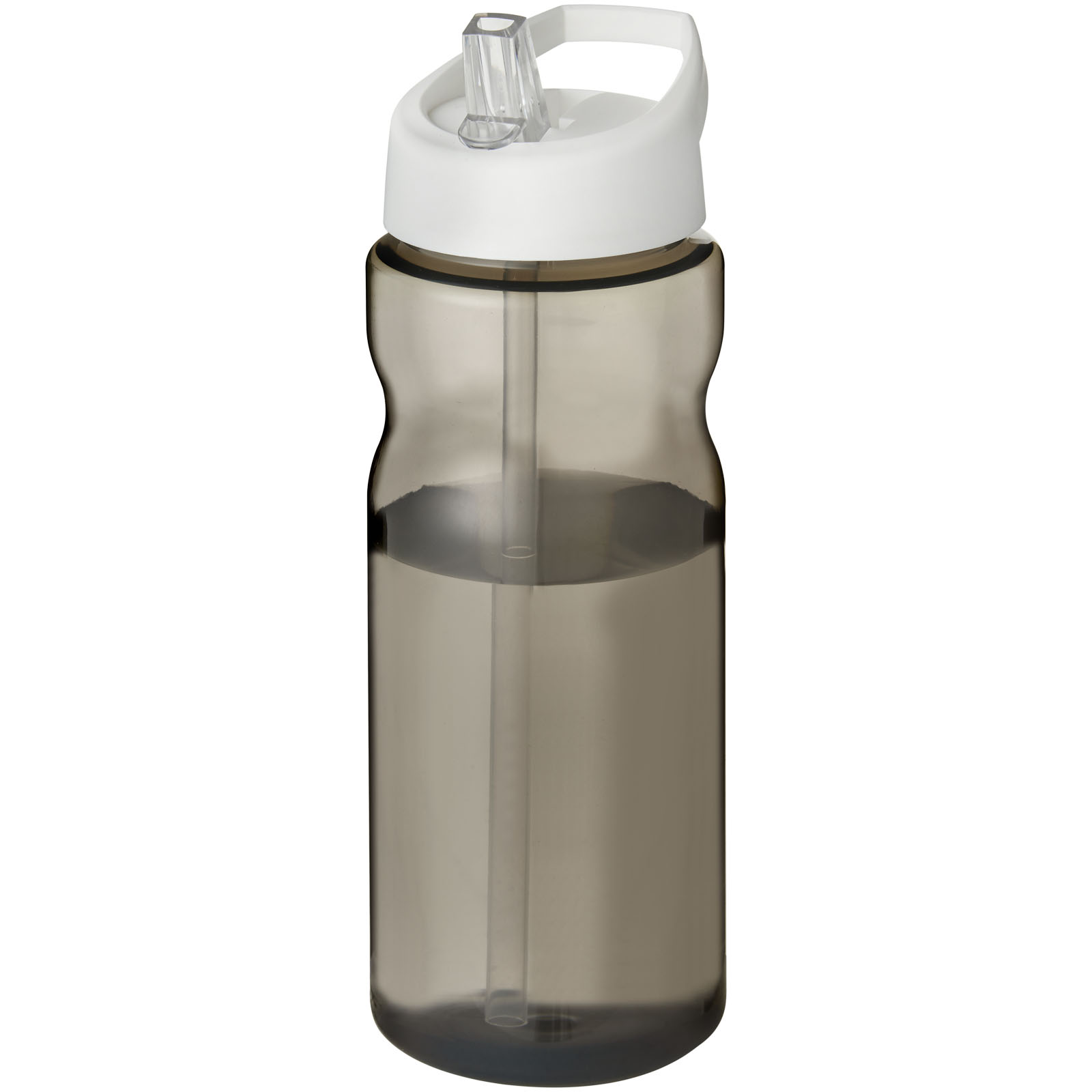 H2O Active® Eco Base 650 ml Sportflasche mit Ausgussdeckel kohle, weiss