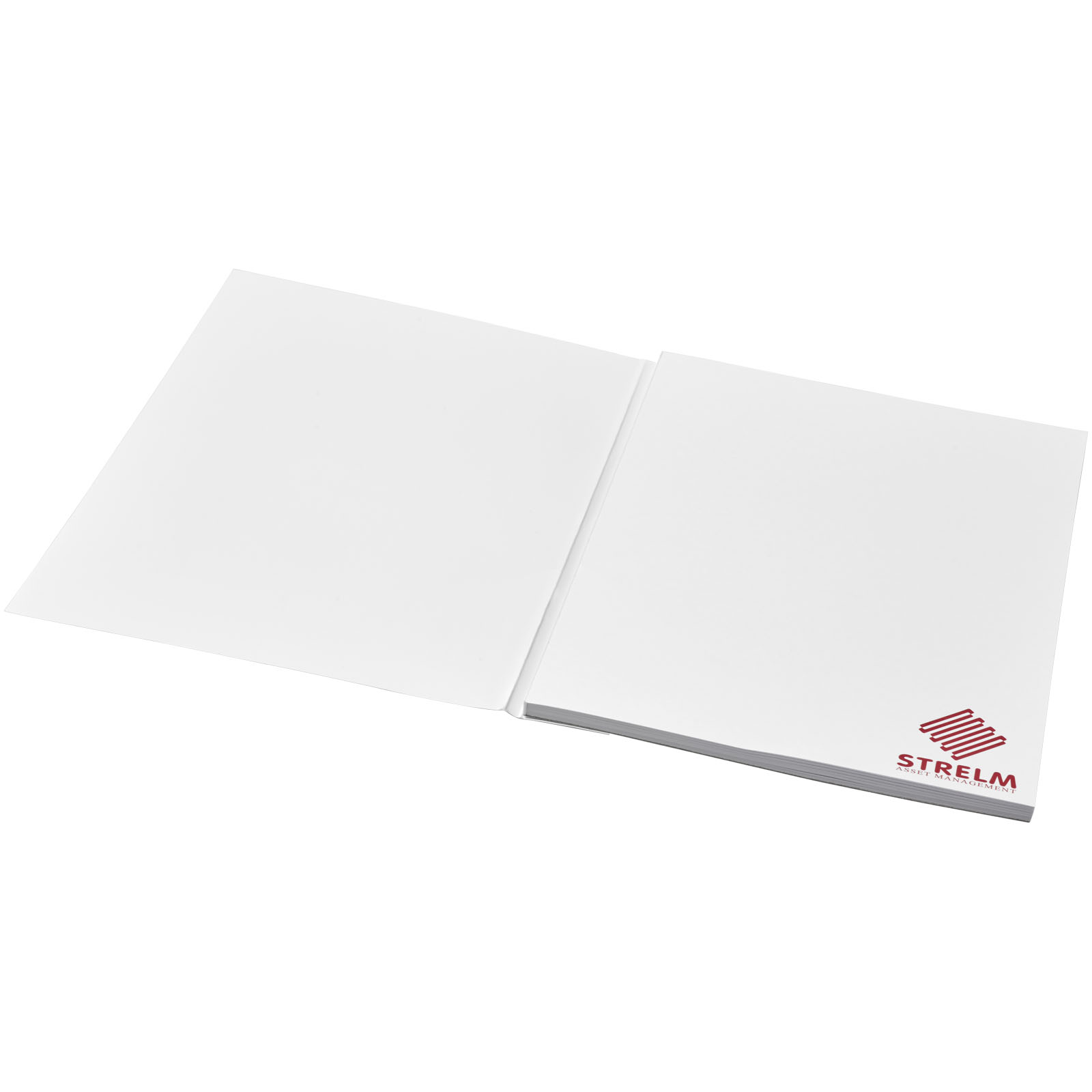 Desk-Mate® A5 Notizblock, Wickelumschlag weiss