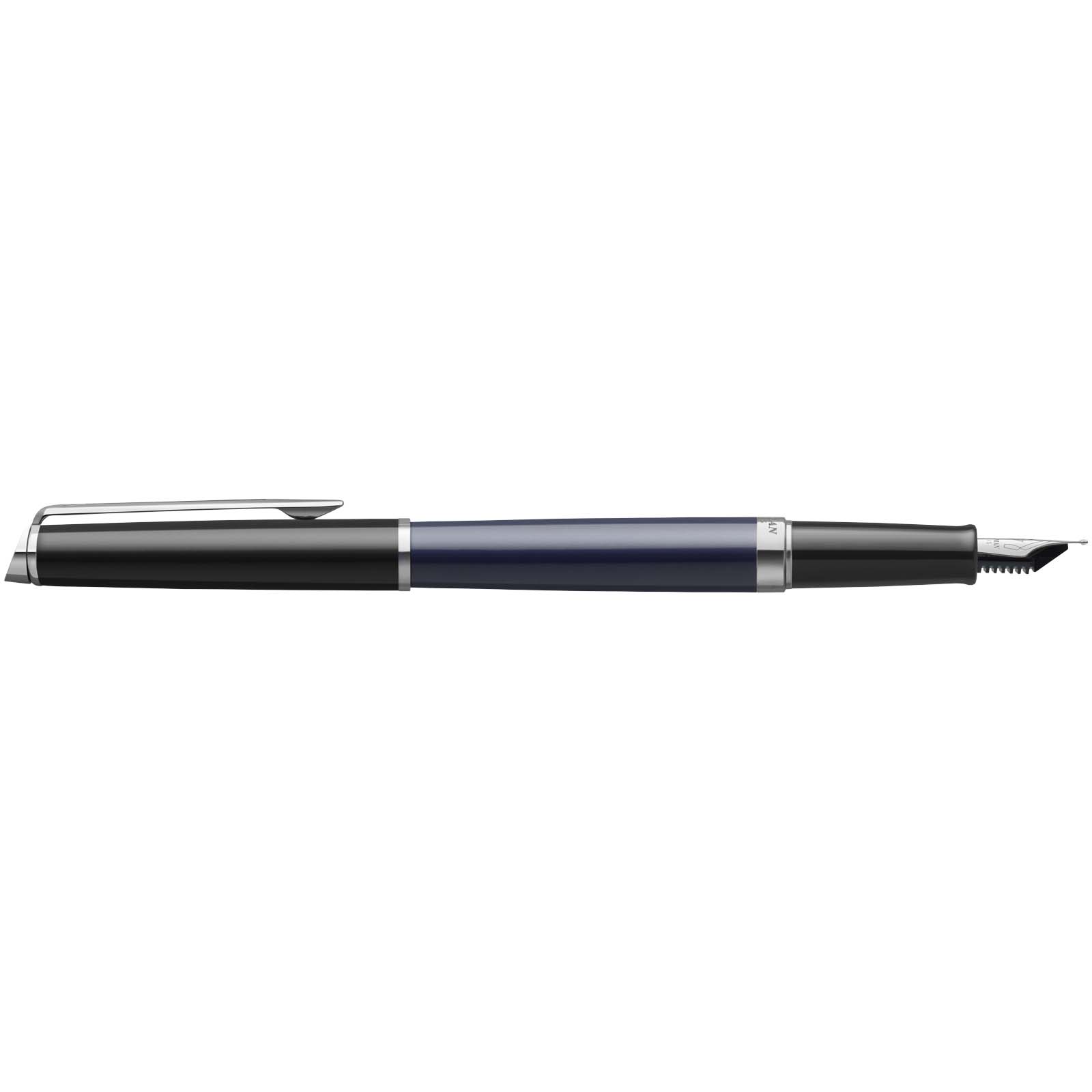 Waterman Hemisphere Color-Block Füllfederhalter mit Palladiumbeschichtung (blaue Mine) blau, schwarz