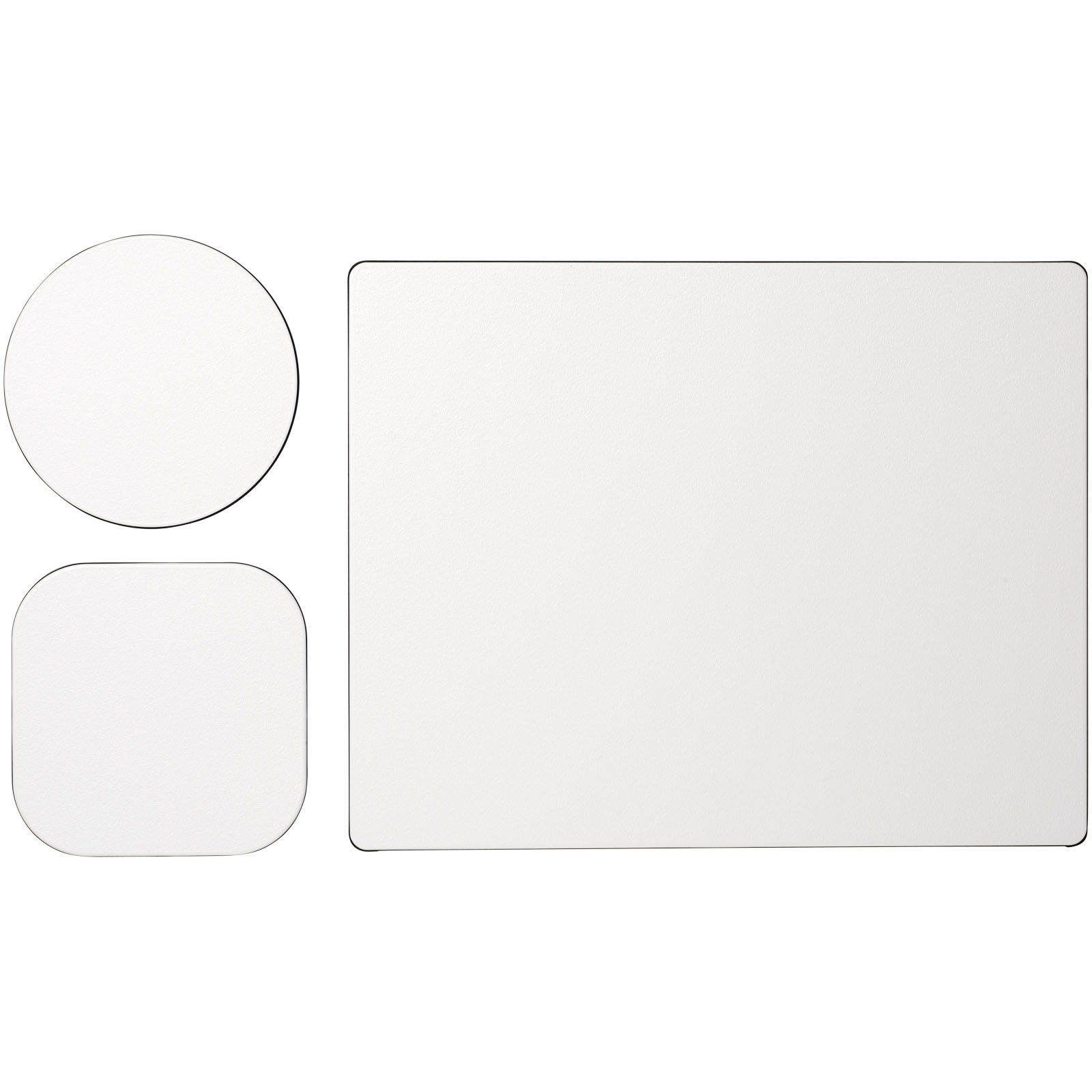Brite-Mat® Mauspad- und Untersetzer-Set 1 schwarz