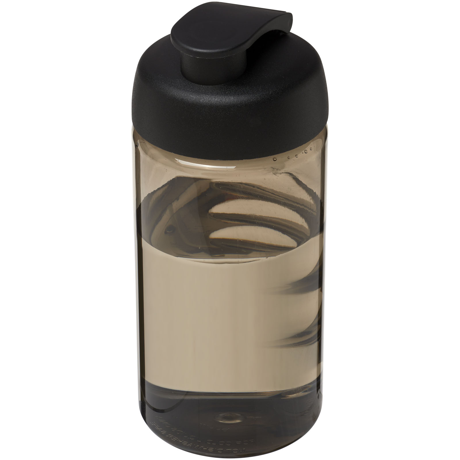 H2O Active® Bop 500 ml Sportflasche mit Klappdeckel charcoal, schwarz