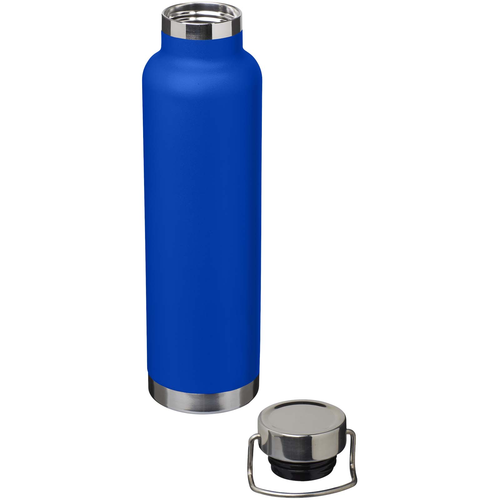 Thor 650 ml RCS-zertifizierte Kupfer-Vakuum Isolierflasche aus recyceltem Edelstahl royalblau