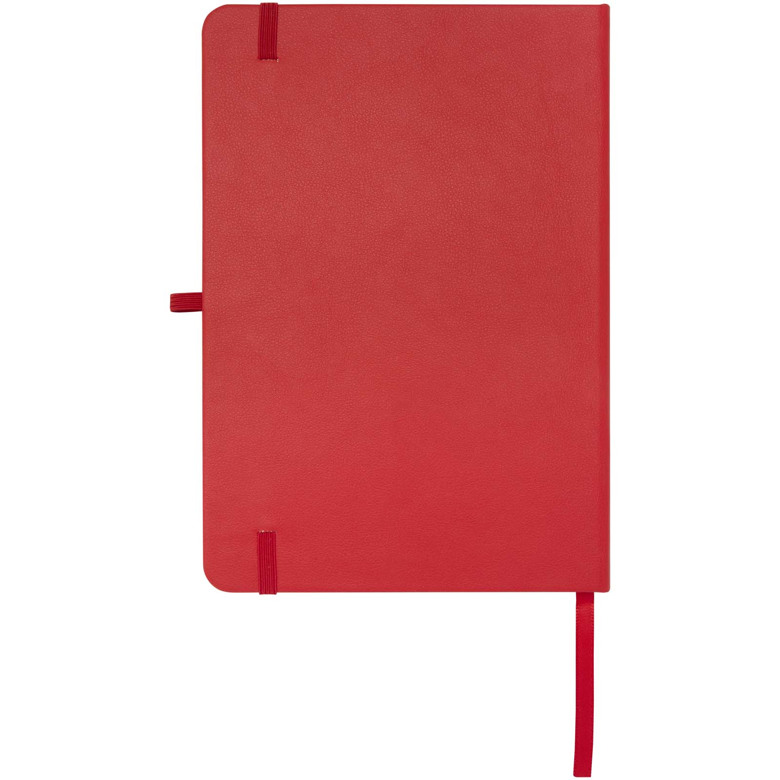 Teak A5 Hardcover Notizbuch, liniert, aus recyceltem Material rot