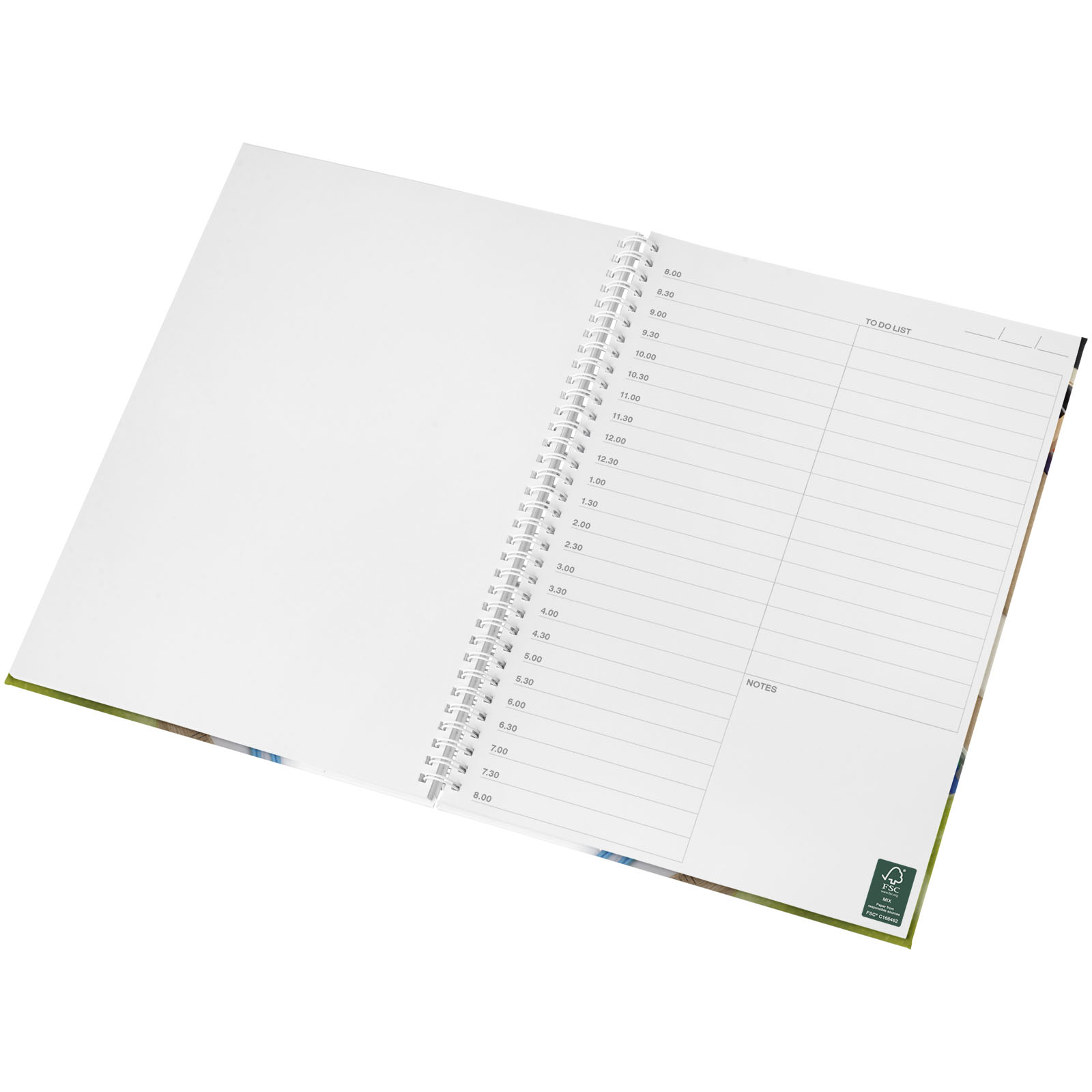 Wiro A4 Notizblock mit Hardcover und Spiralbindung weiss