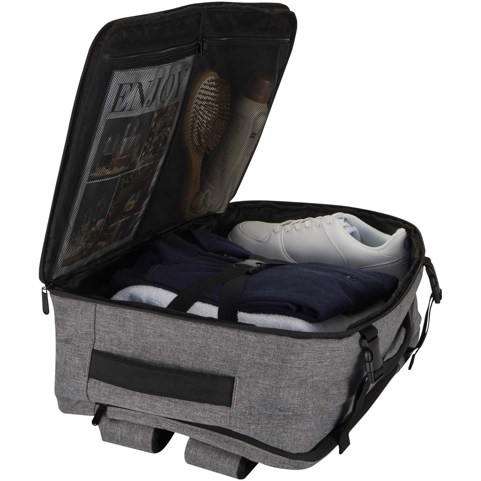 Libra 17" GRS recycelter Kabinenrucksack 25L heather grau