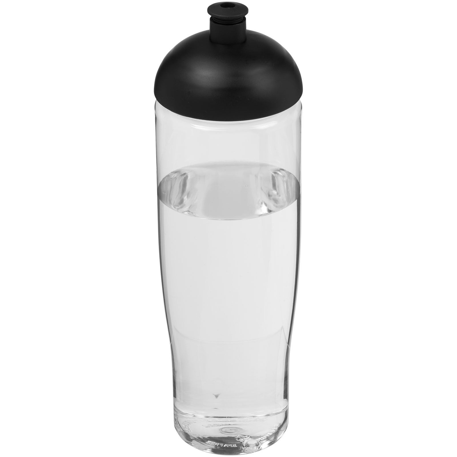 H2O Active® Tempo 700 ml Sportflasche mit Stülpdeckel transparent, schwarz